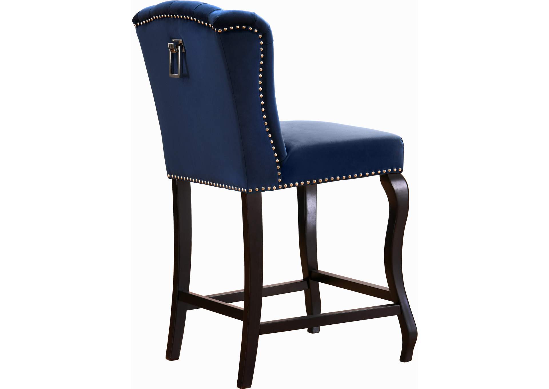 Suri Navy Velvet Stool Set of 2,Meridian Furniture