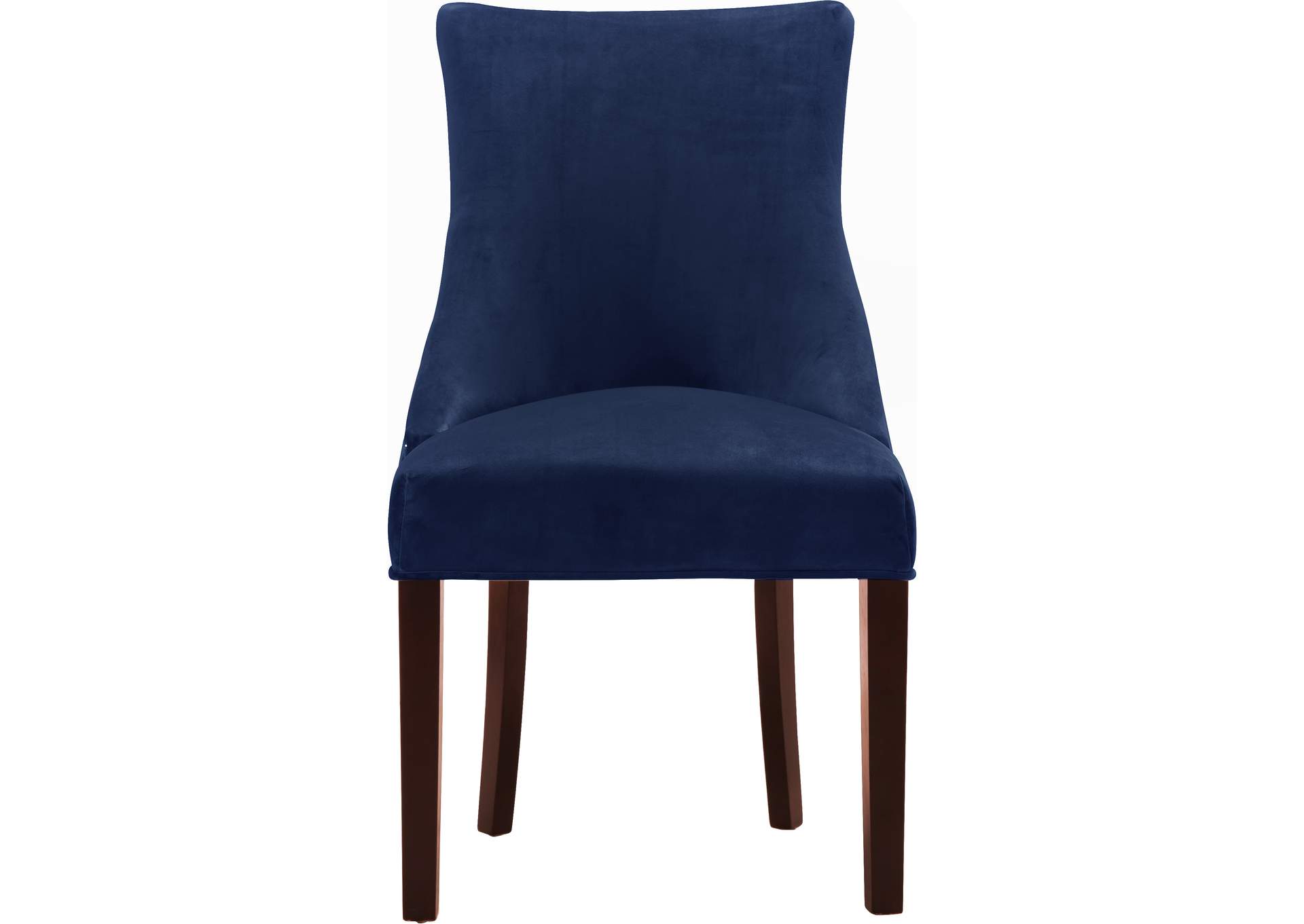 Hannah Navy Velvet Dining Chair Set of 2,Meridian Furniture