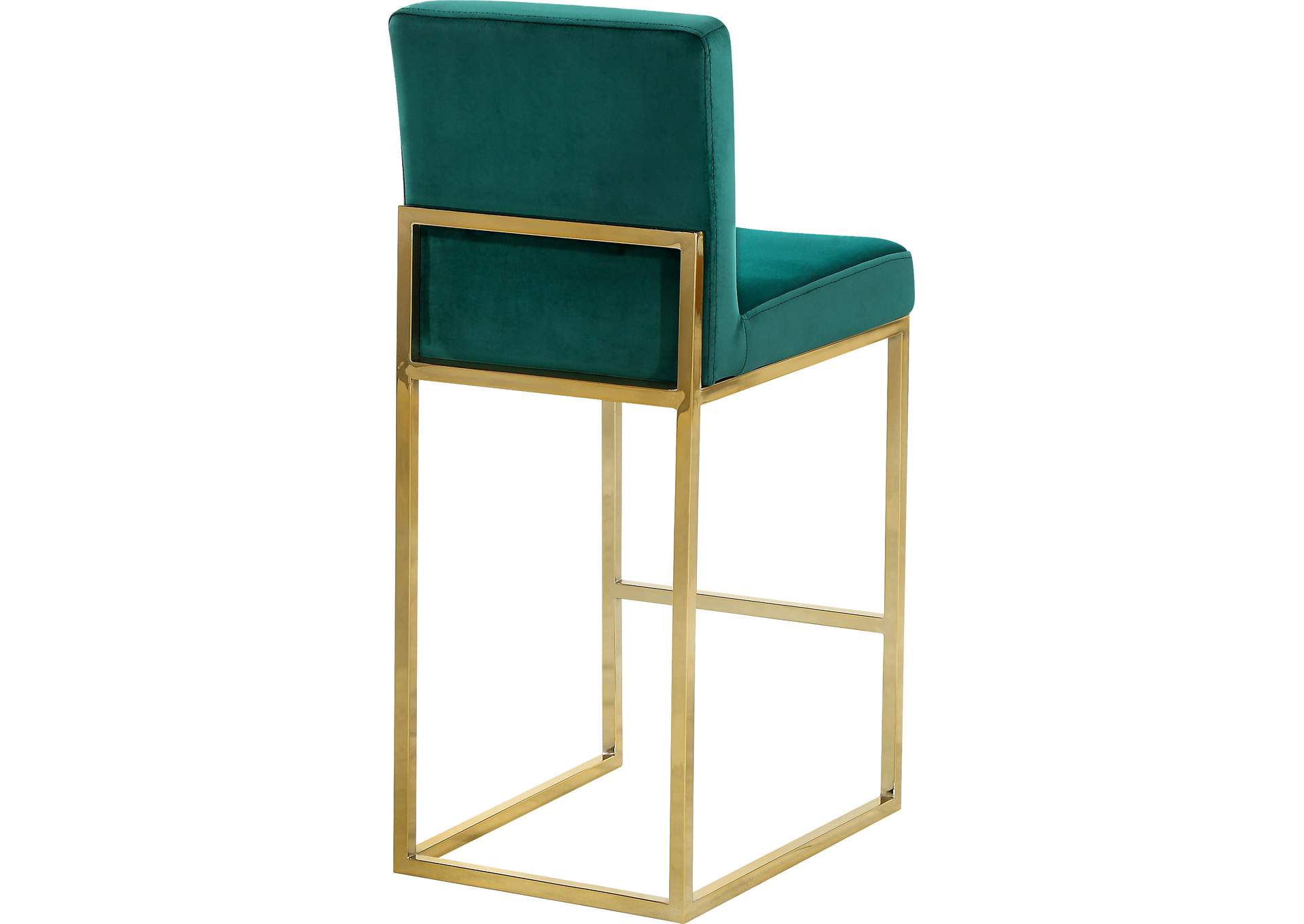 Giselle Green Velvet Stool,Meridian Furniture