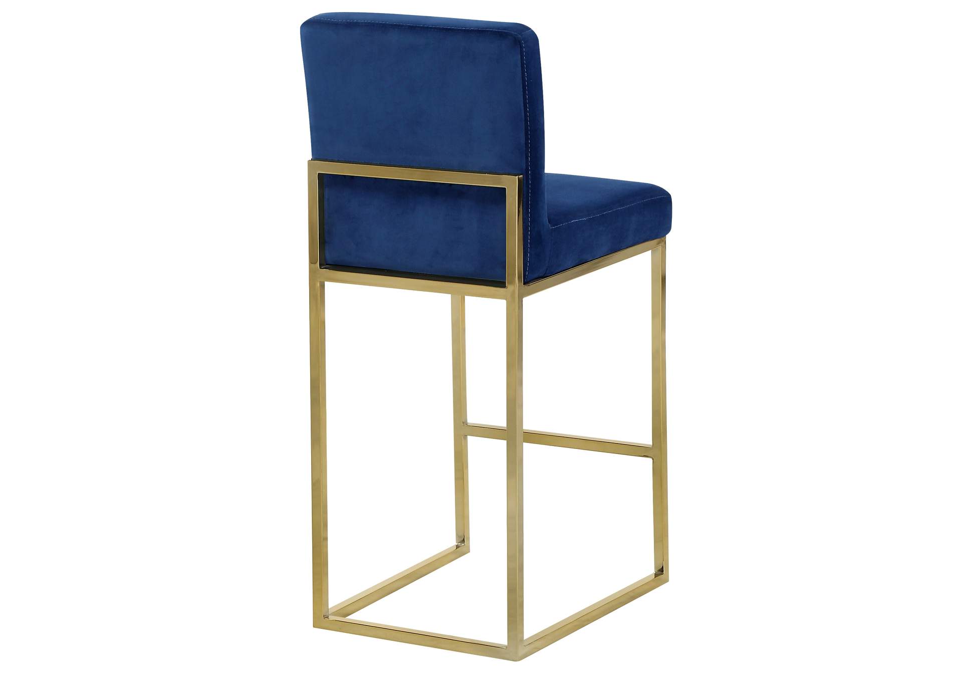 Giselle Navy Velvet Stool,Meridian Furniture