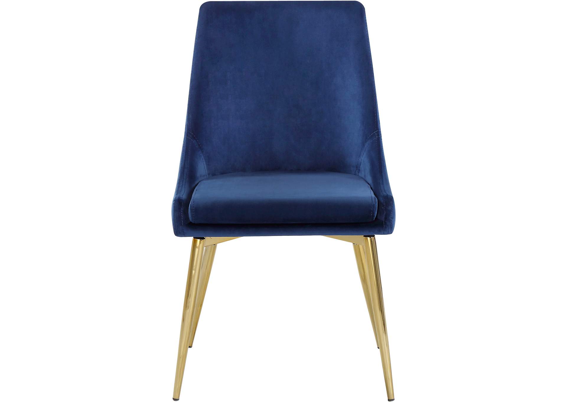 Karina Navy Velvet Dining Chair Set of 2,Meridian Furniture