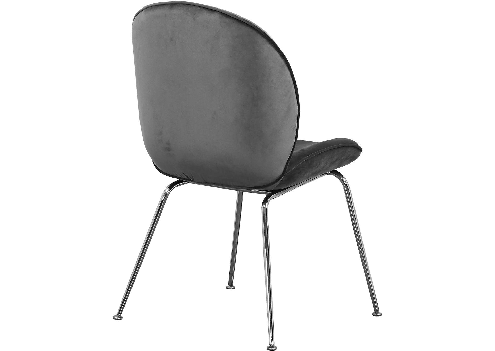 Paris Grey Velvet Dining Chair,Meridian Furniture