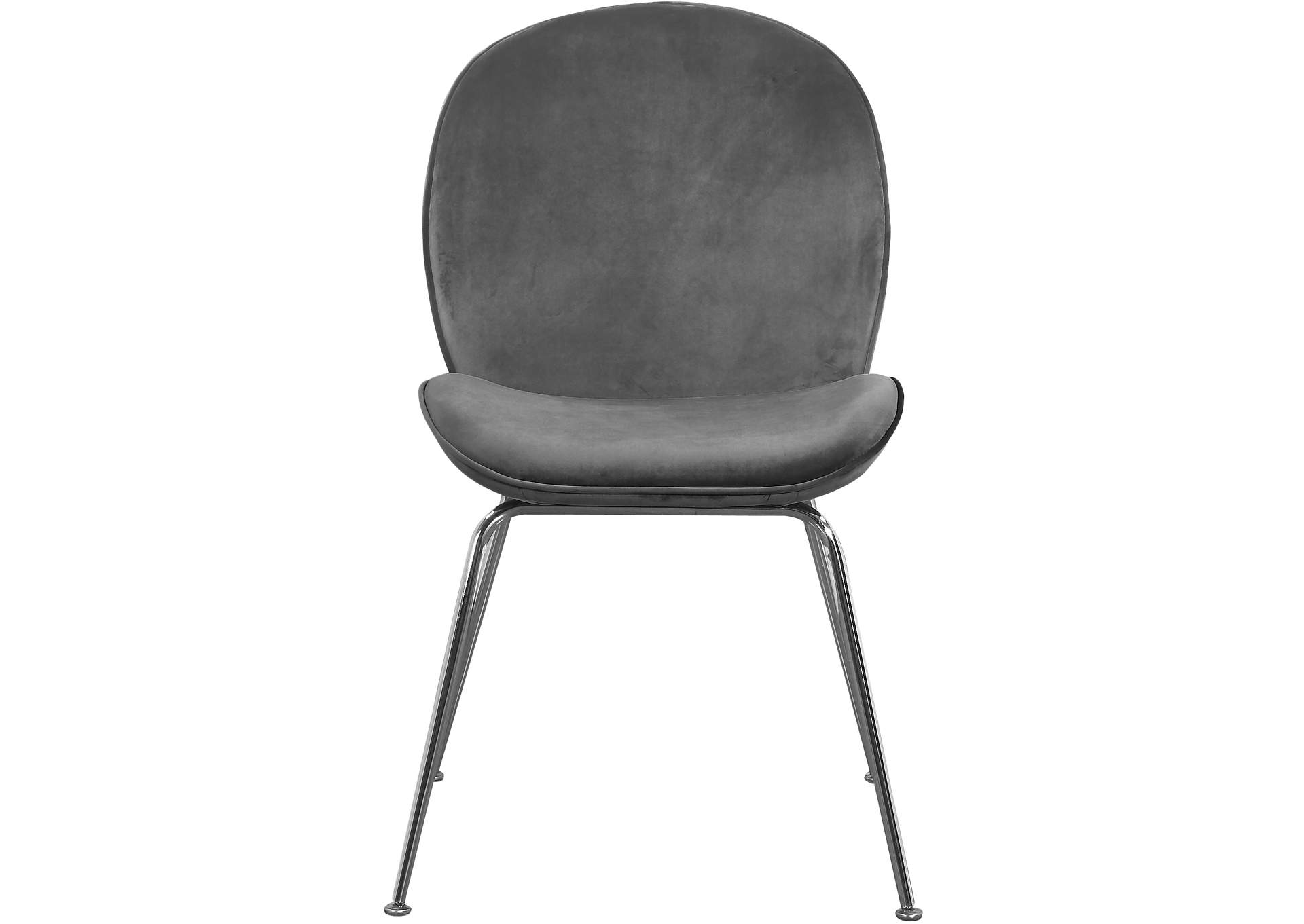 Paris Grey Velvet Dining Chair,Meridian Furniture