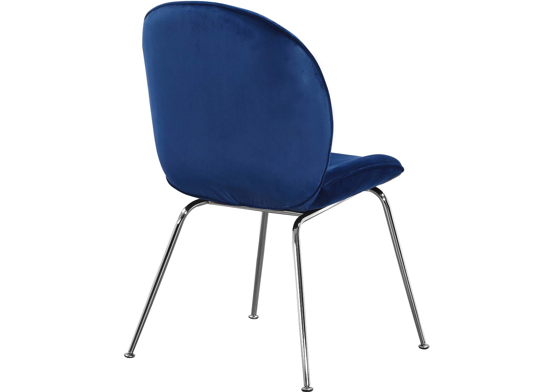 Paris Navy Velvet Dining Chair,Meridian Furniture