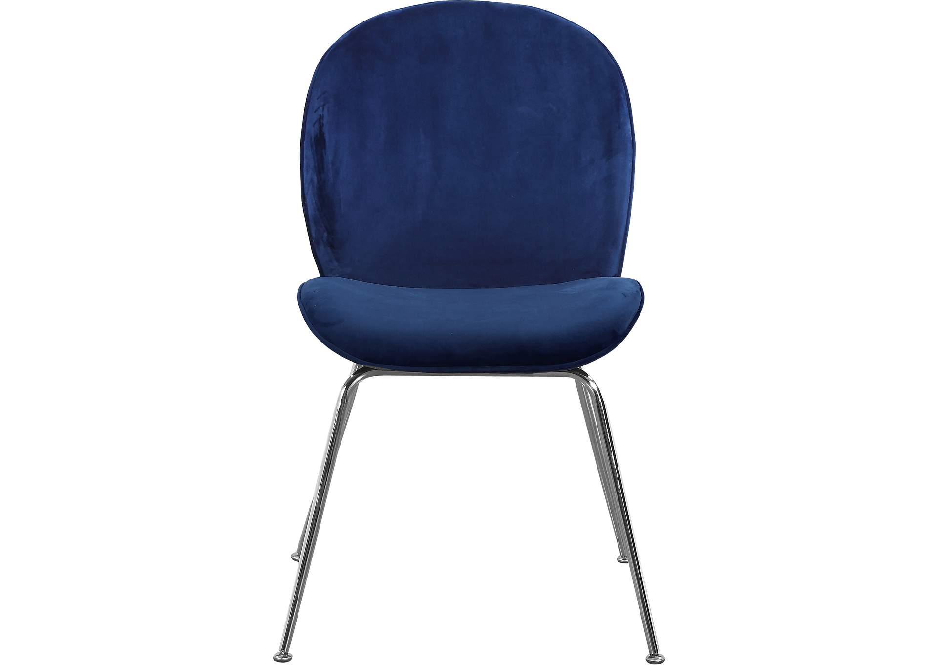 Paris Navy Velvet Dining Chair,Meridian Furniture