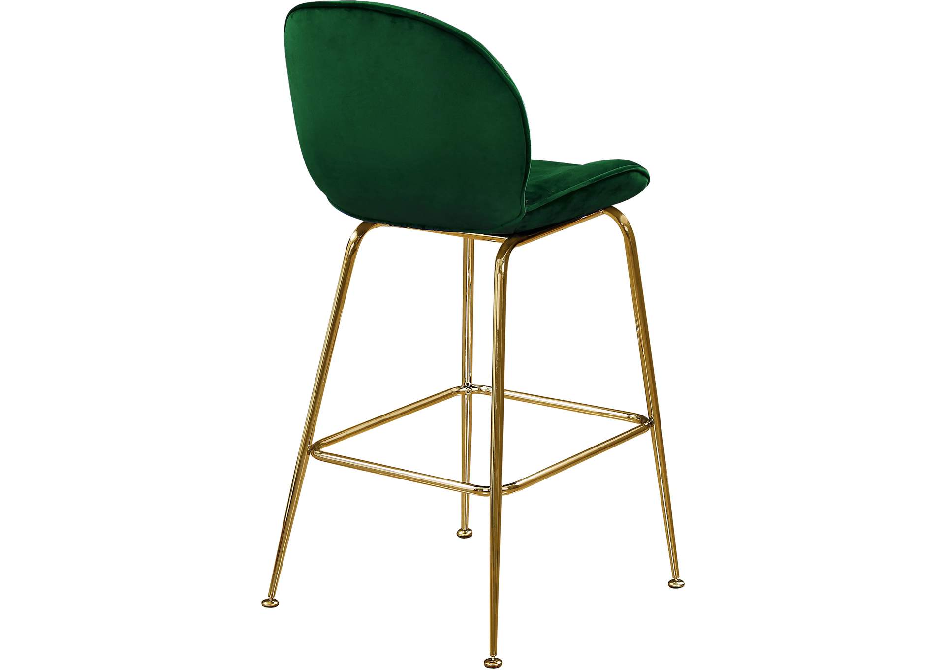 Paris Green Velvet Stool Set of 2,Meridian Furniture