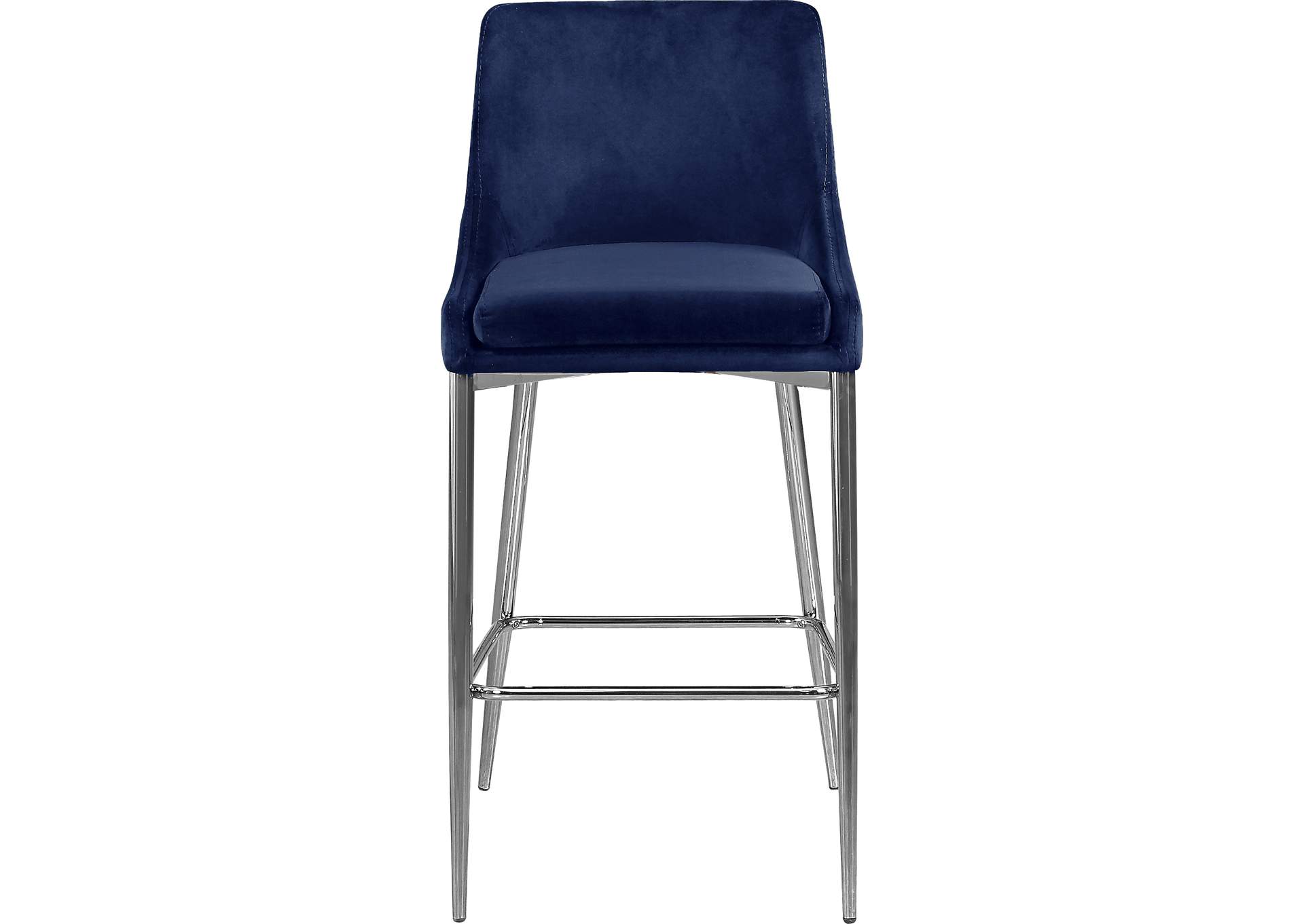 Karina Navy Velvet Stool Set of 2,Meridian Furniture