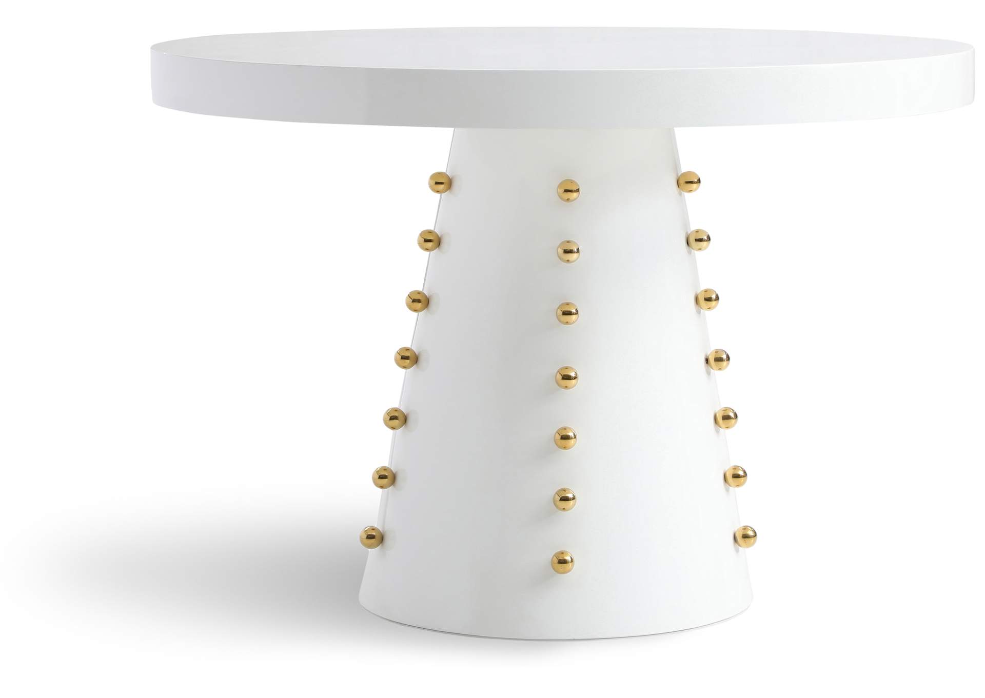 Scarpa White Dining Table,Meridian Furniture