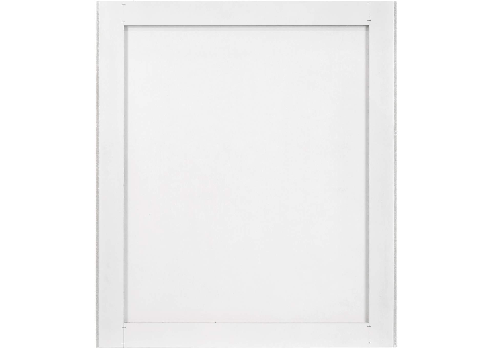 Modernist White Gloss Mirror,Meridian Furniture