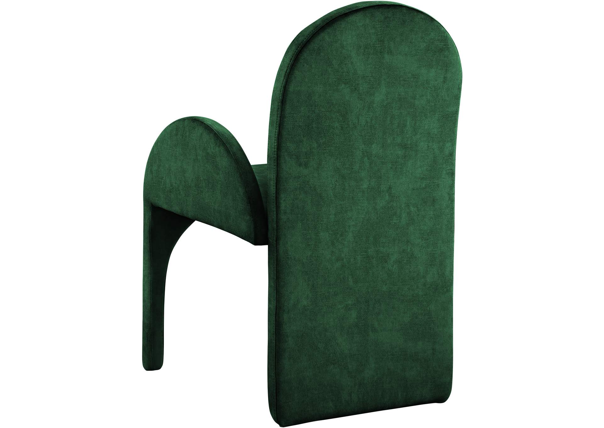 Summer Green Velvet Dining Arm Chair Set of 2,Meridian Furniture