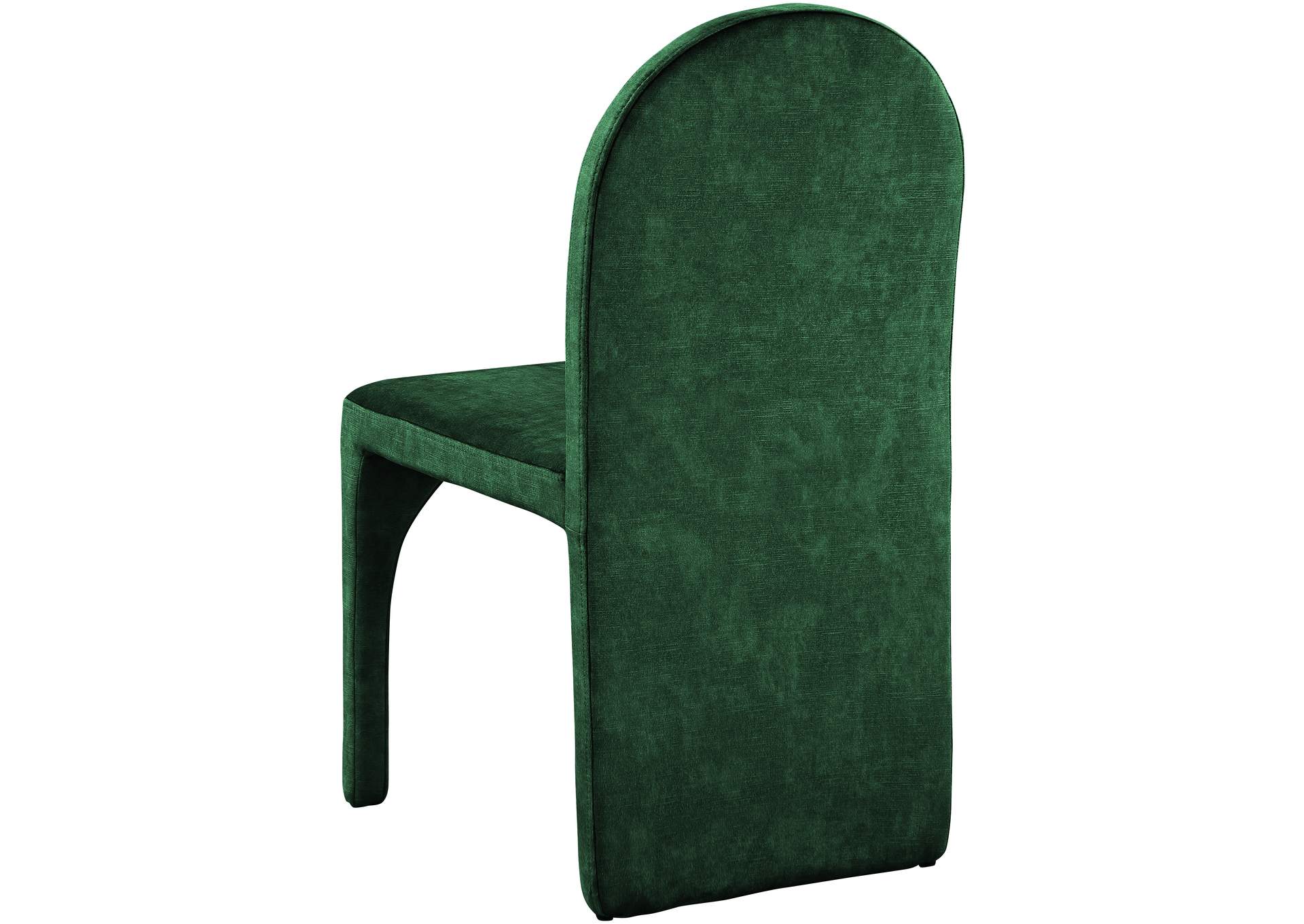 Summer Green Velvet Dining Side Chair Set of 2,Meridian Furniture