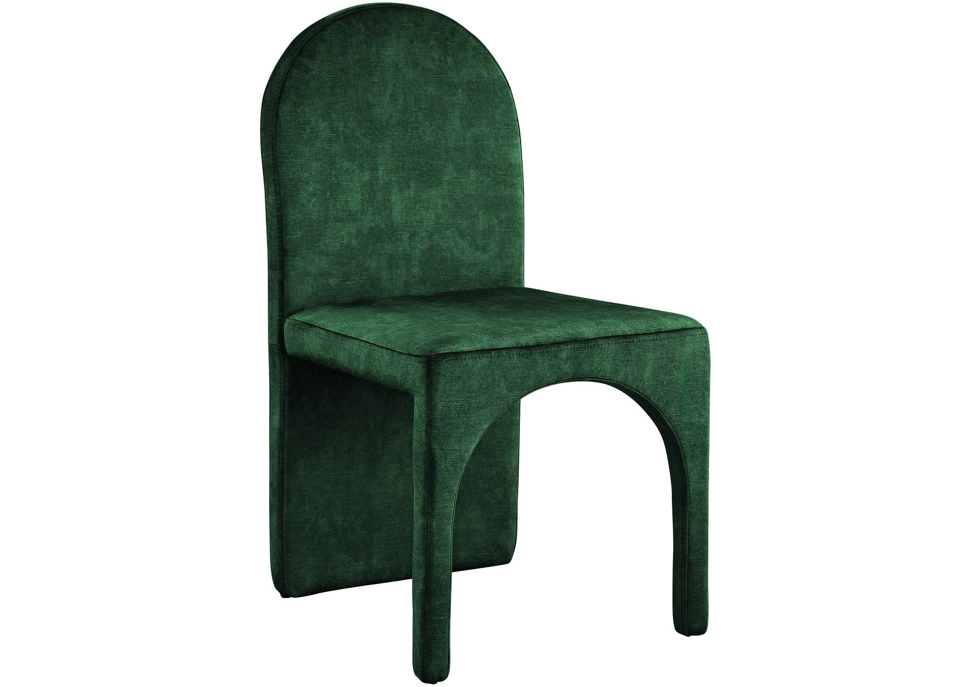 Summer Green Velvet Dining Side Chair Set of 2,Meridian Furniture