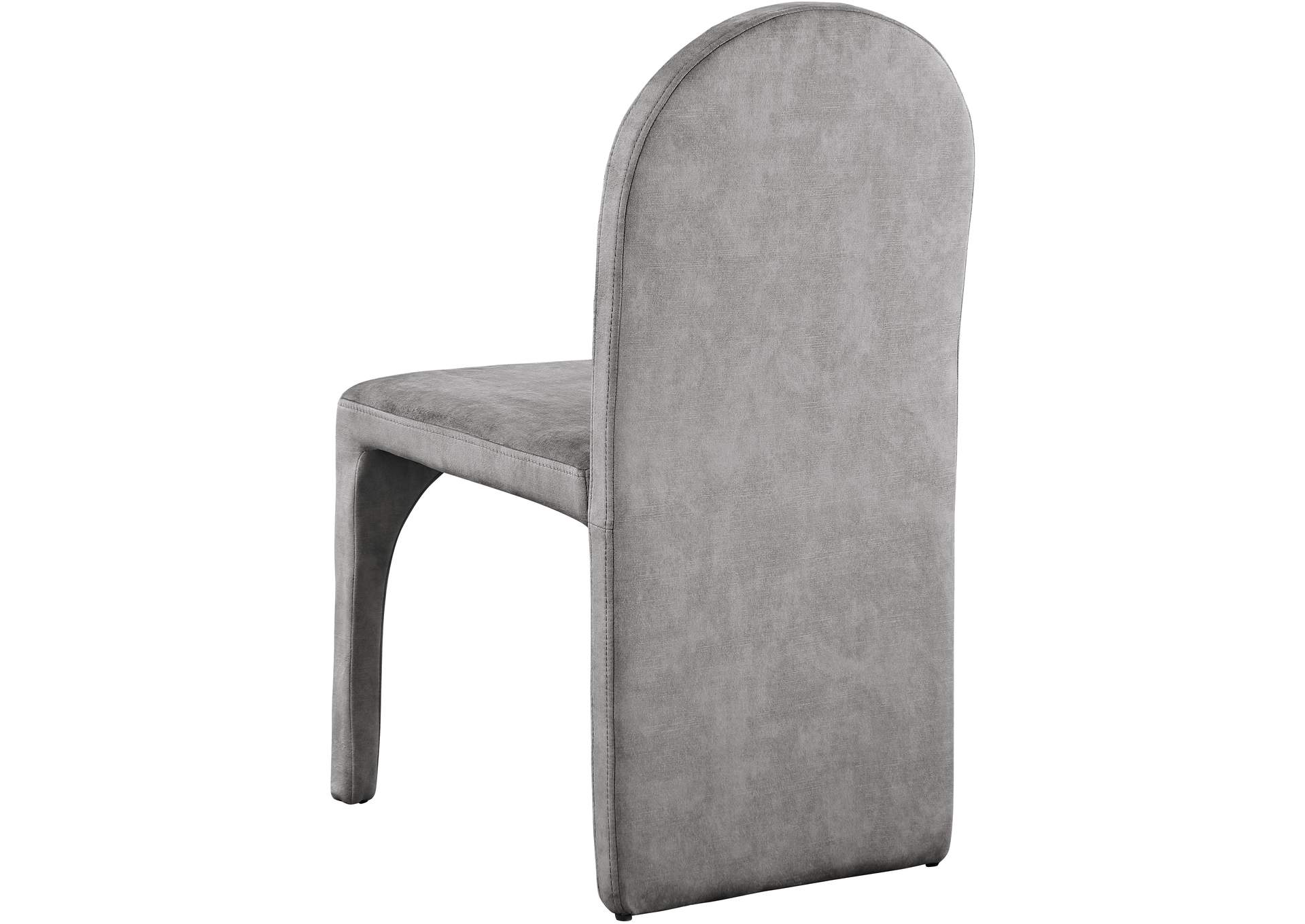 Summer Grey Velvet Dining Side Chair Set of 2,Meridian Furniture