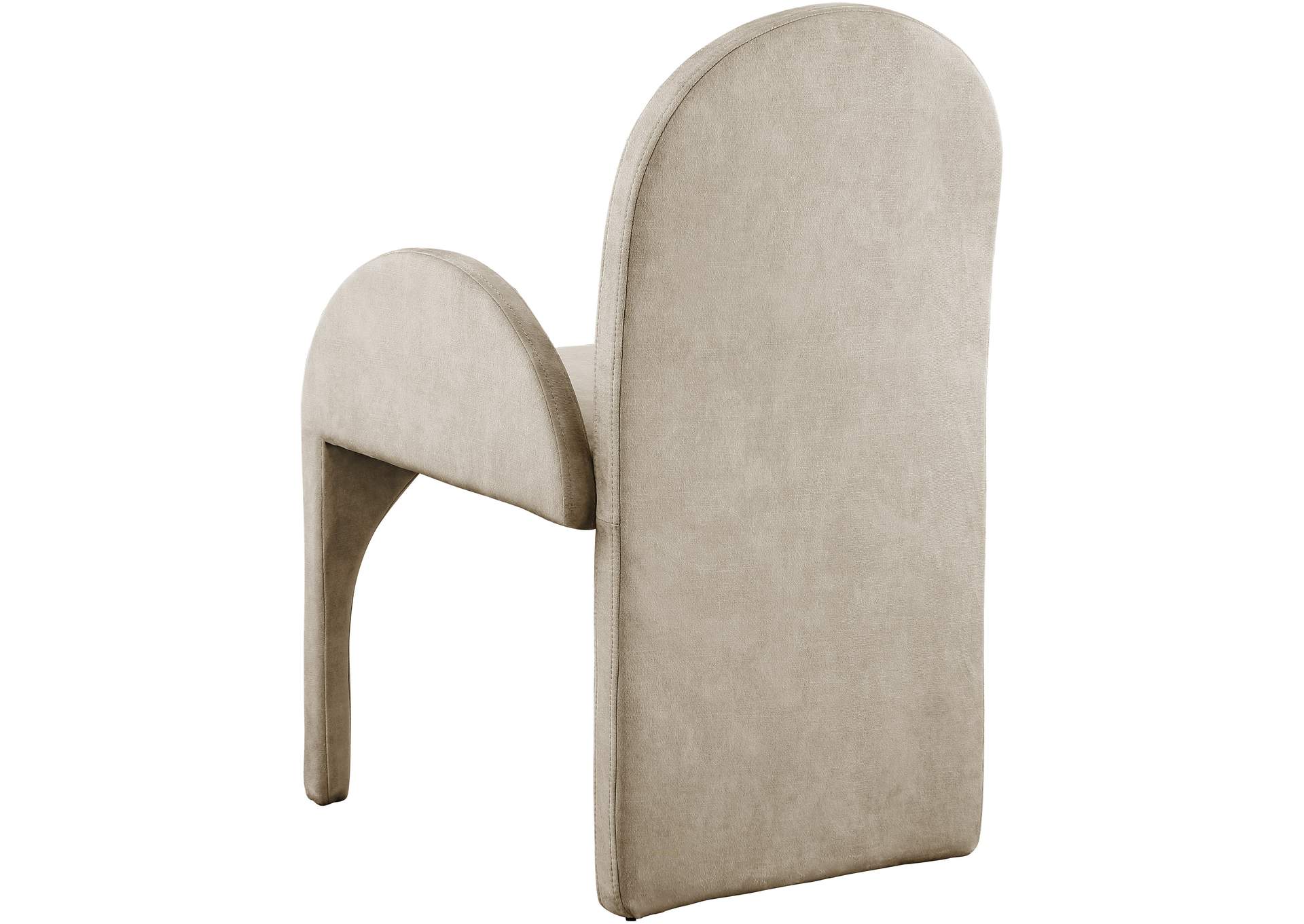 Summer Stone Velvet Dining Arm Chair Set of 2,Meridian Furniture