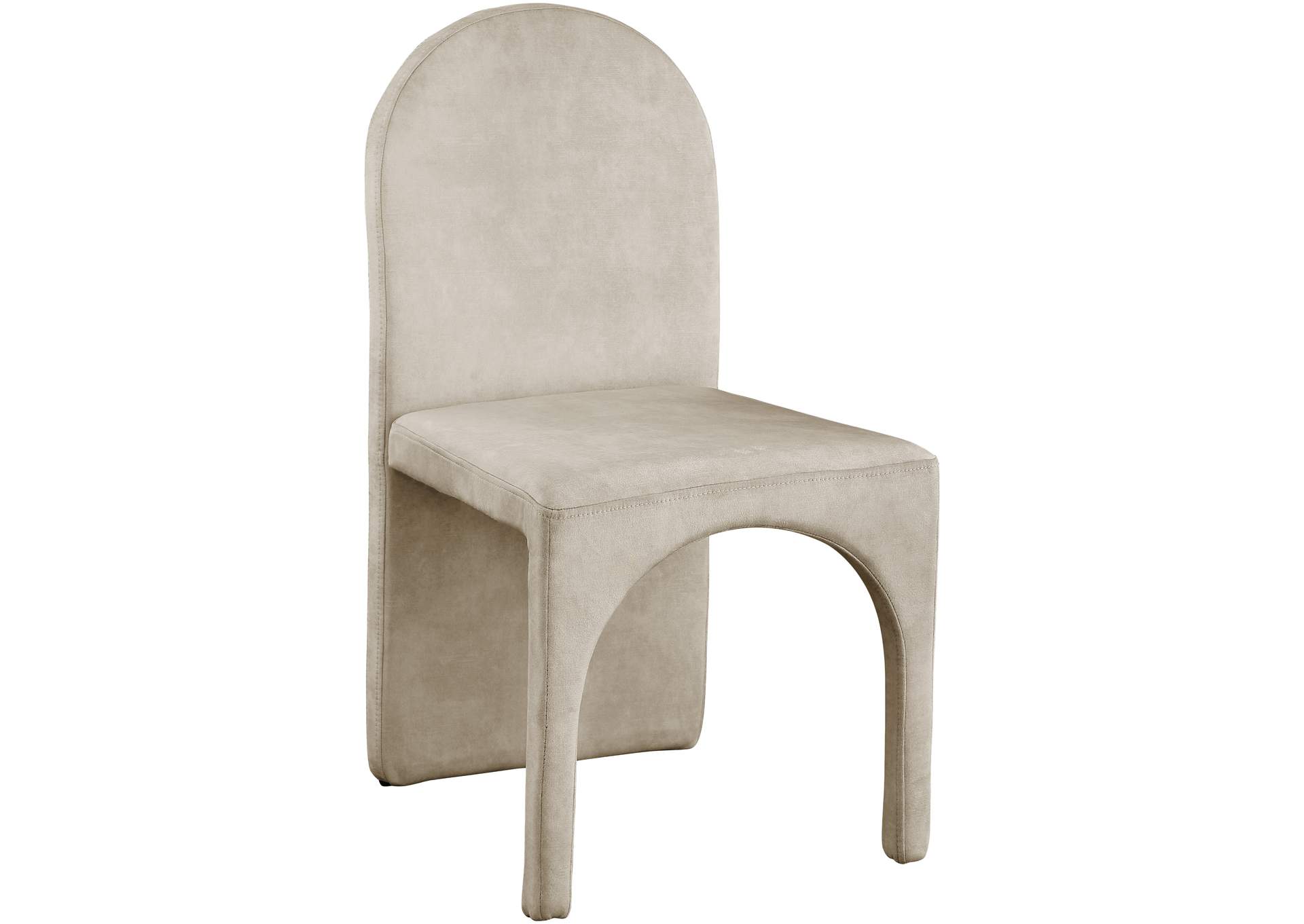 Summer Stone Velvet Dining Side Chair Set of 2,Meridian Furniture