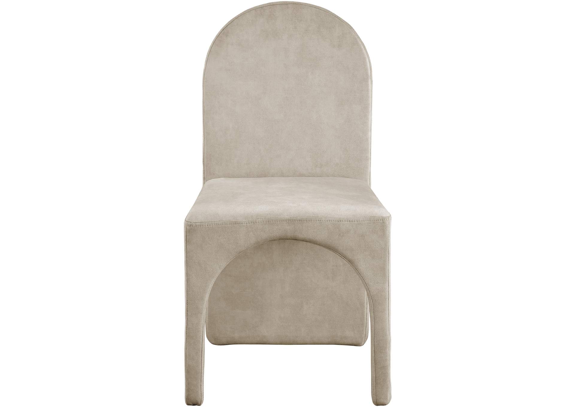 Summer Stone Velvet Dining Side Chair Set of 2,Meridian Furniture