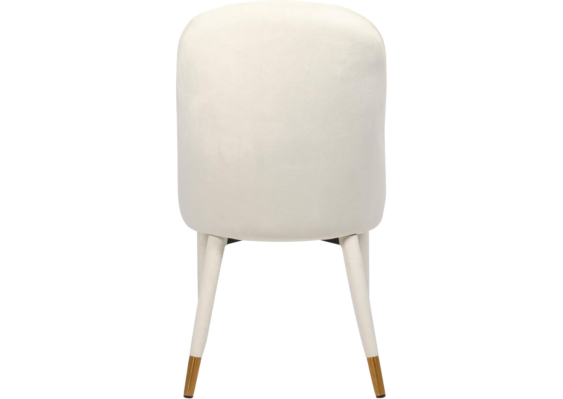 Belle Cream Velvet Dining Chair Set of 2,Meridian Furniture