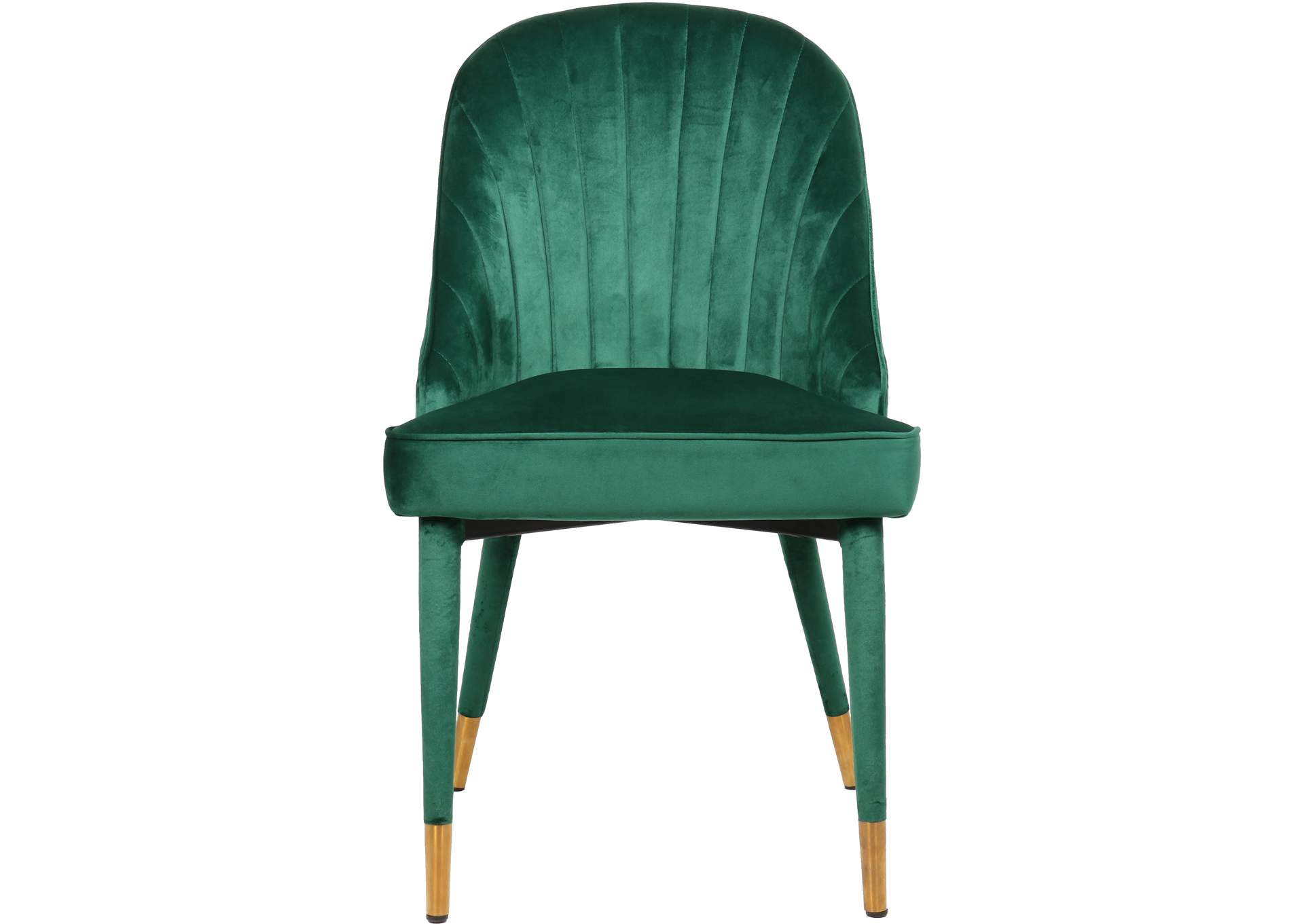 Belle Green Velvet Dining Chair Set of 2,Meridian Furniture