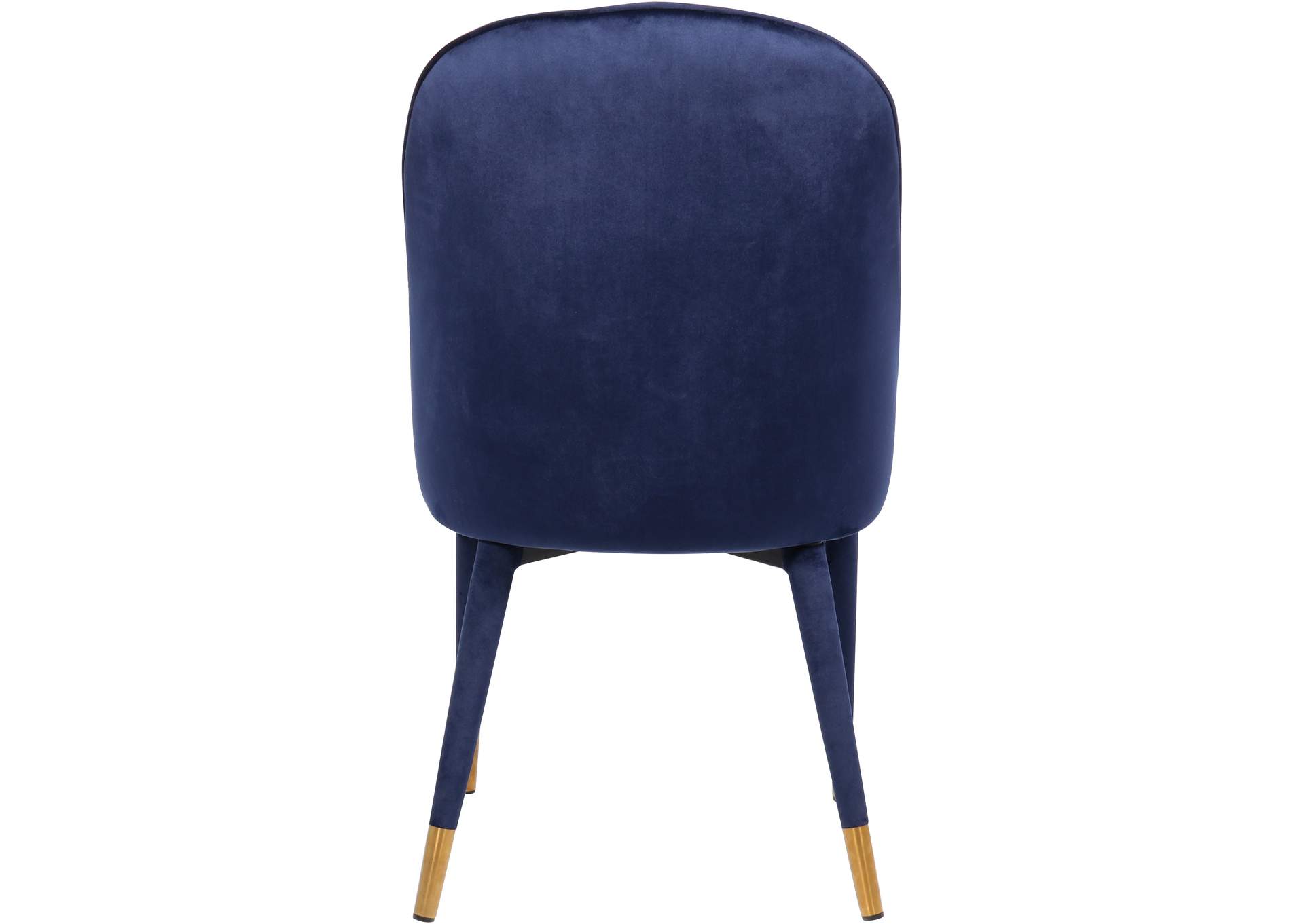 Belle Navy Velvet Dining Chair Set of 2,Meridian Furniture