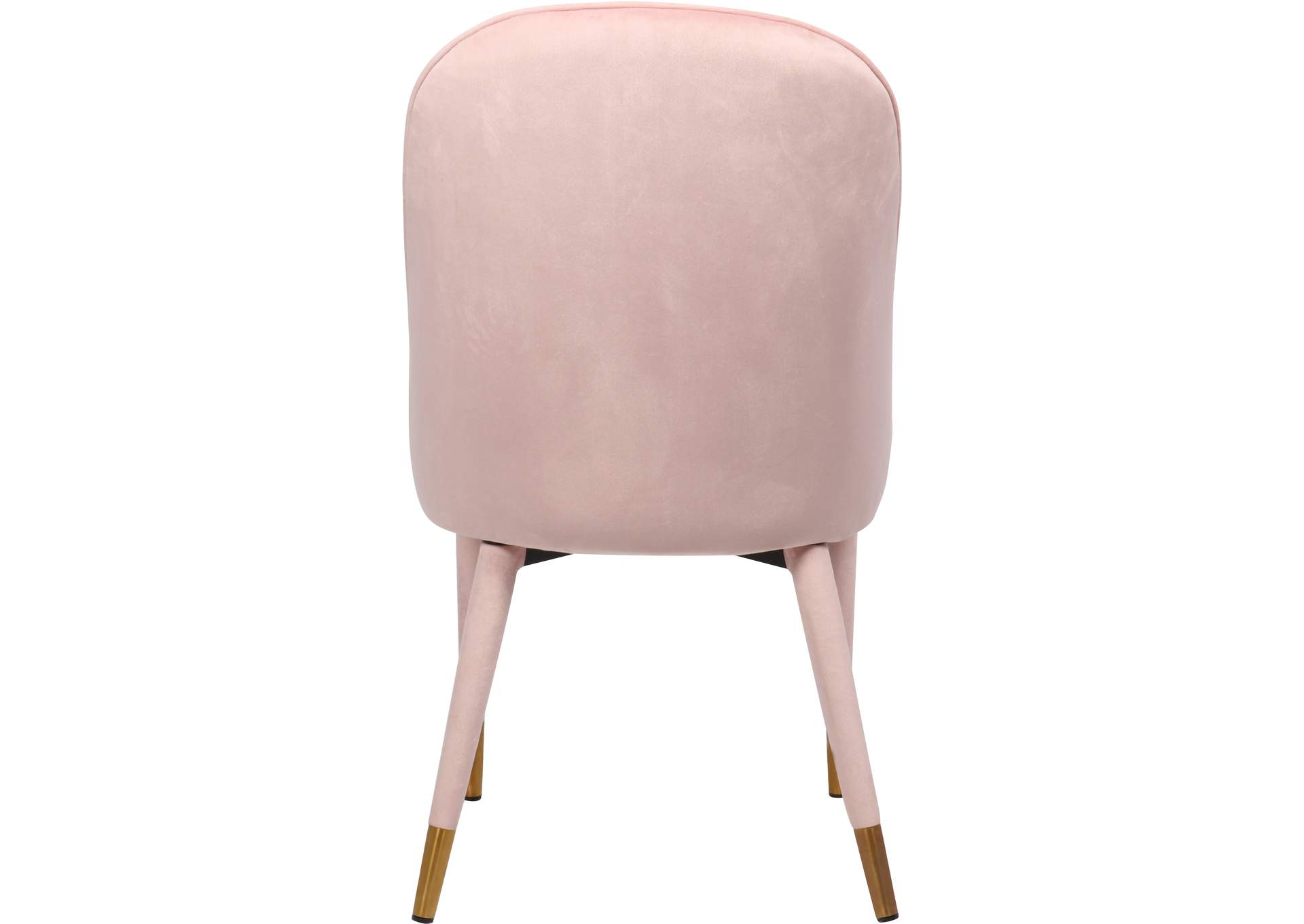 Belle Pink Velvet Dining Chair Set of 2,Meridian Furniture