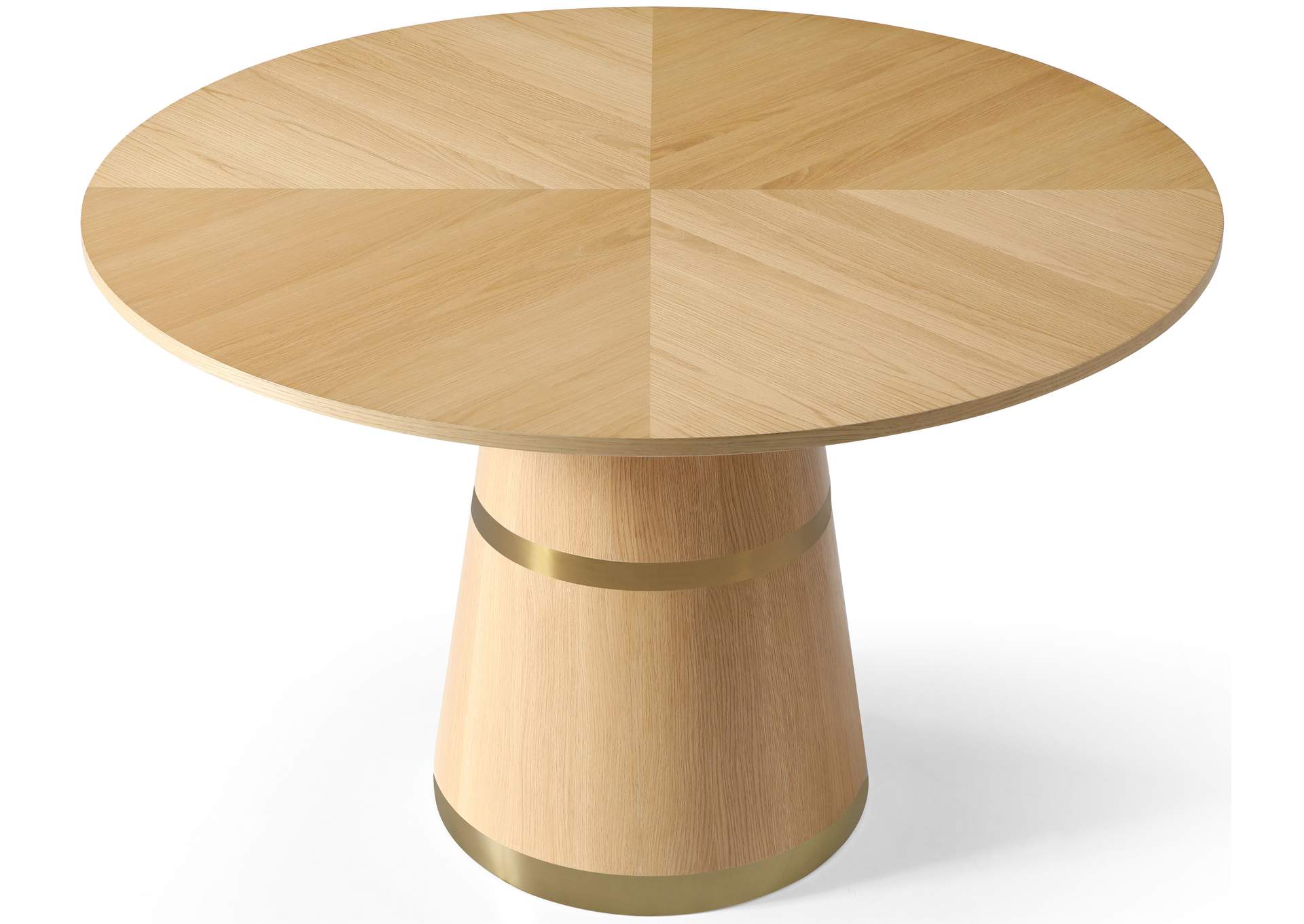 Hans White Oak Dining Table,Meridian Furniture