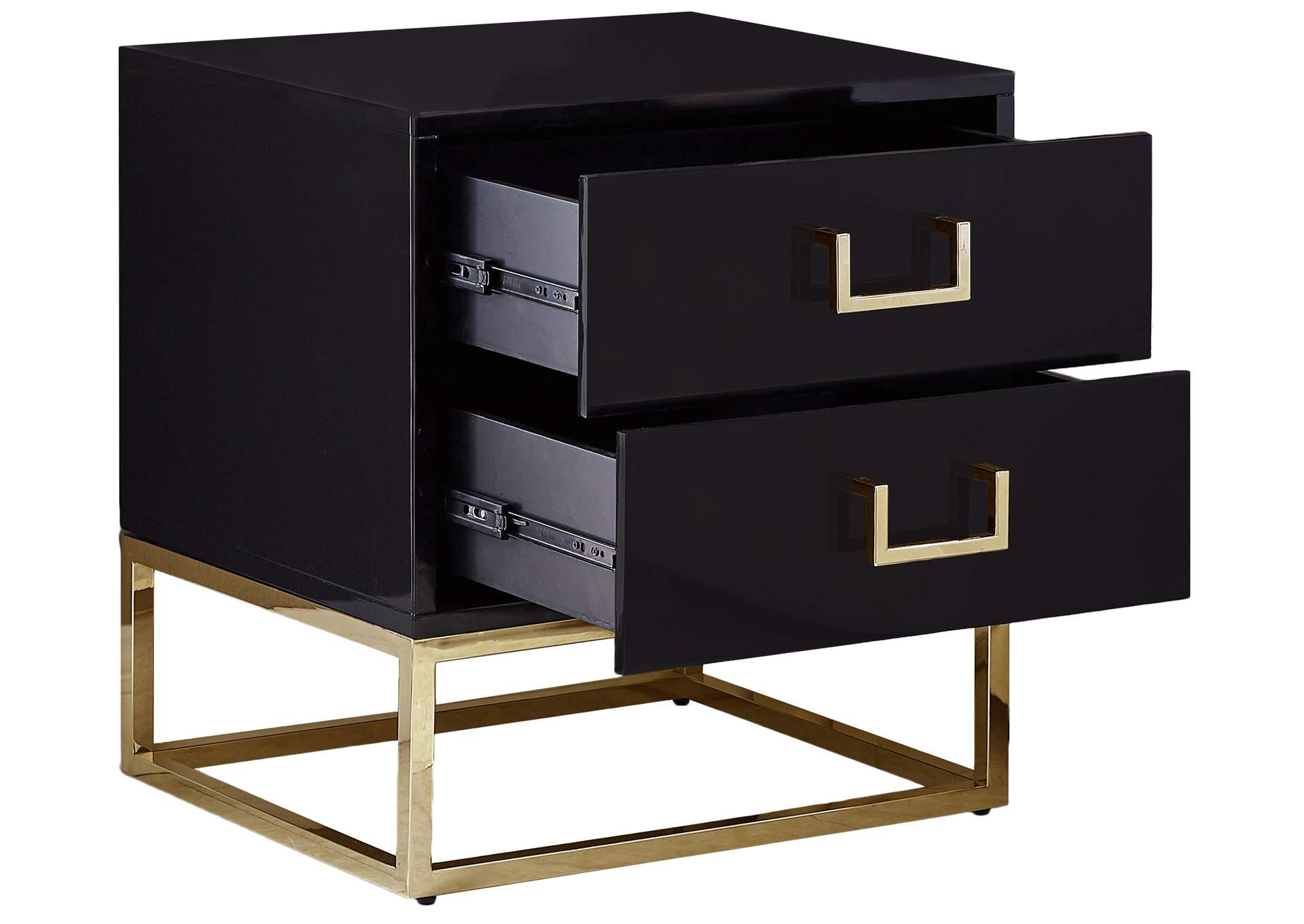 Nova Black Side Table,Meridian Furniture