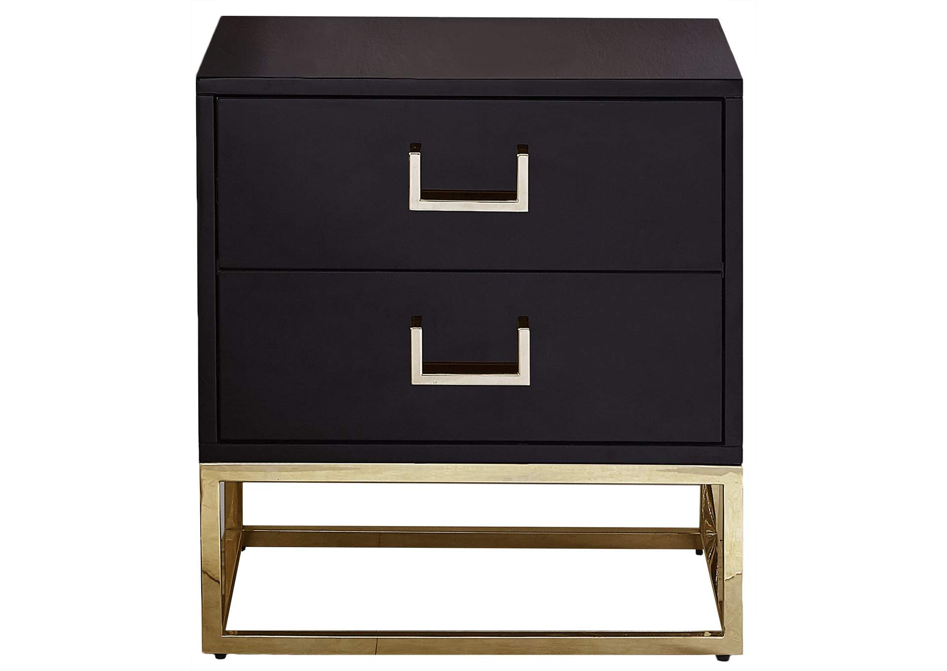 Nova Black Side Table,Meridian Furniture