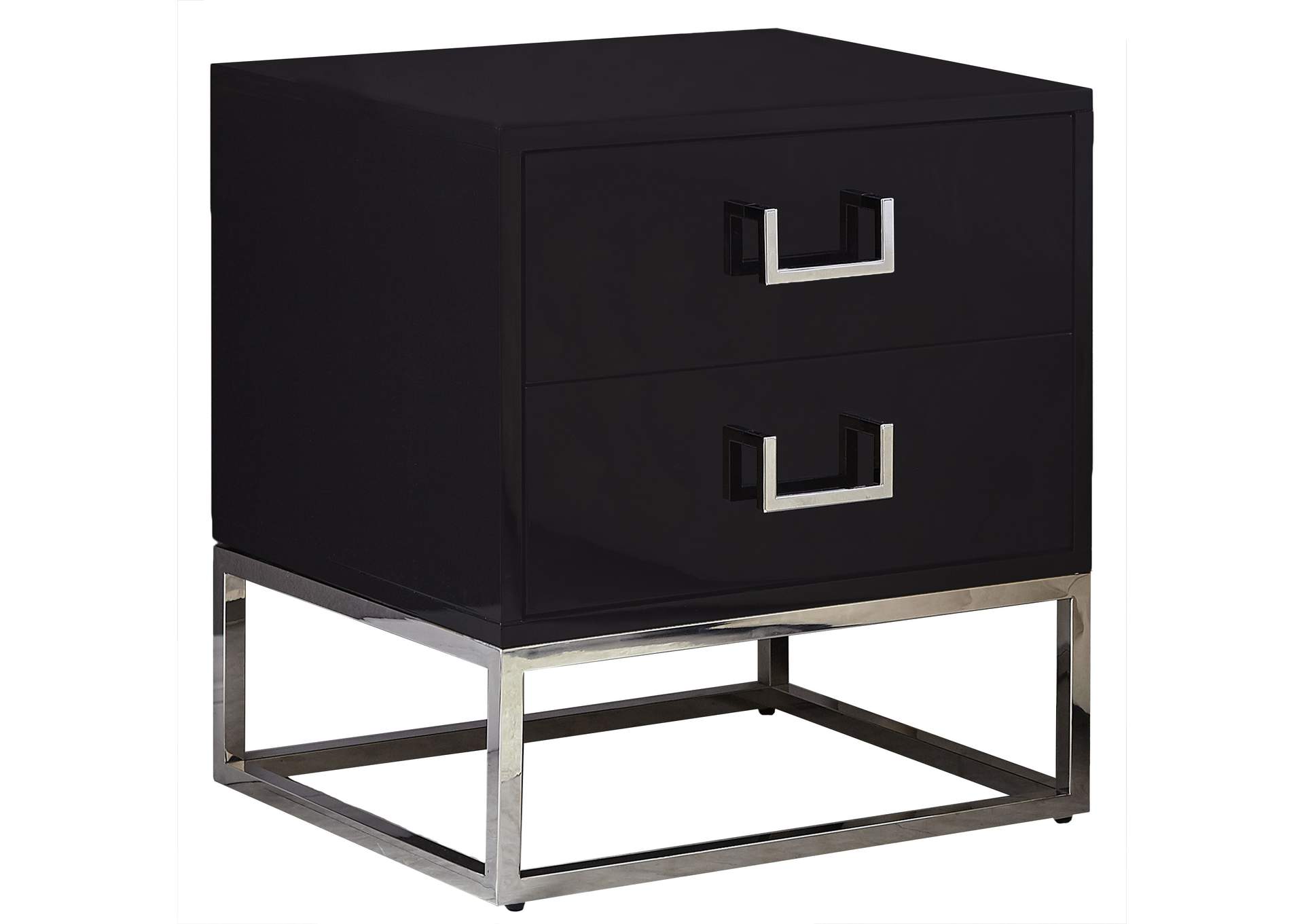 Nova Black Side Table,Meridian Furniture