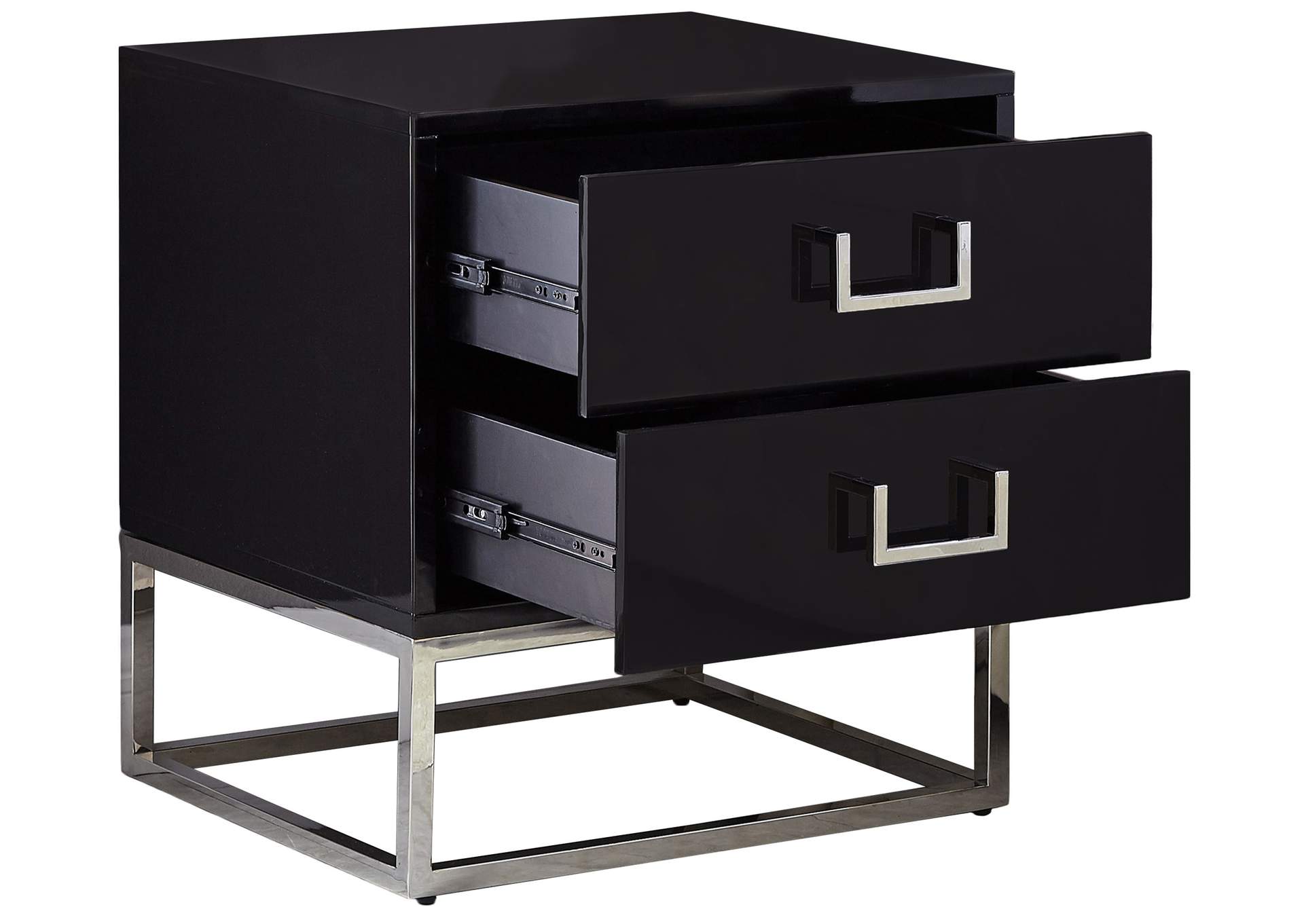 Nova Black Side Table,Meridian Furniture