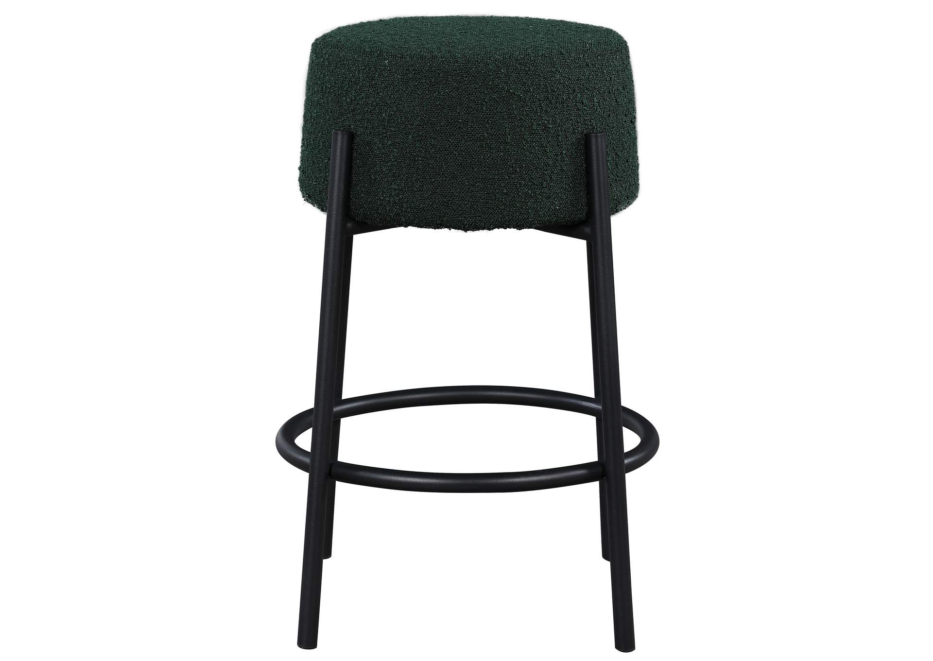 Avalon Green Boucle Fabric Counter Stool,Meridian Furniture