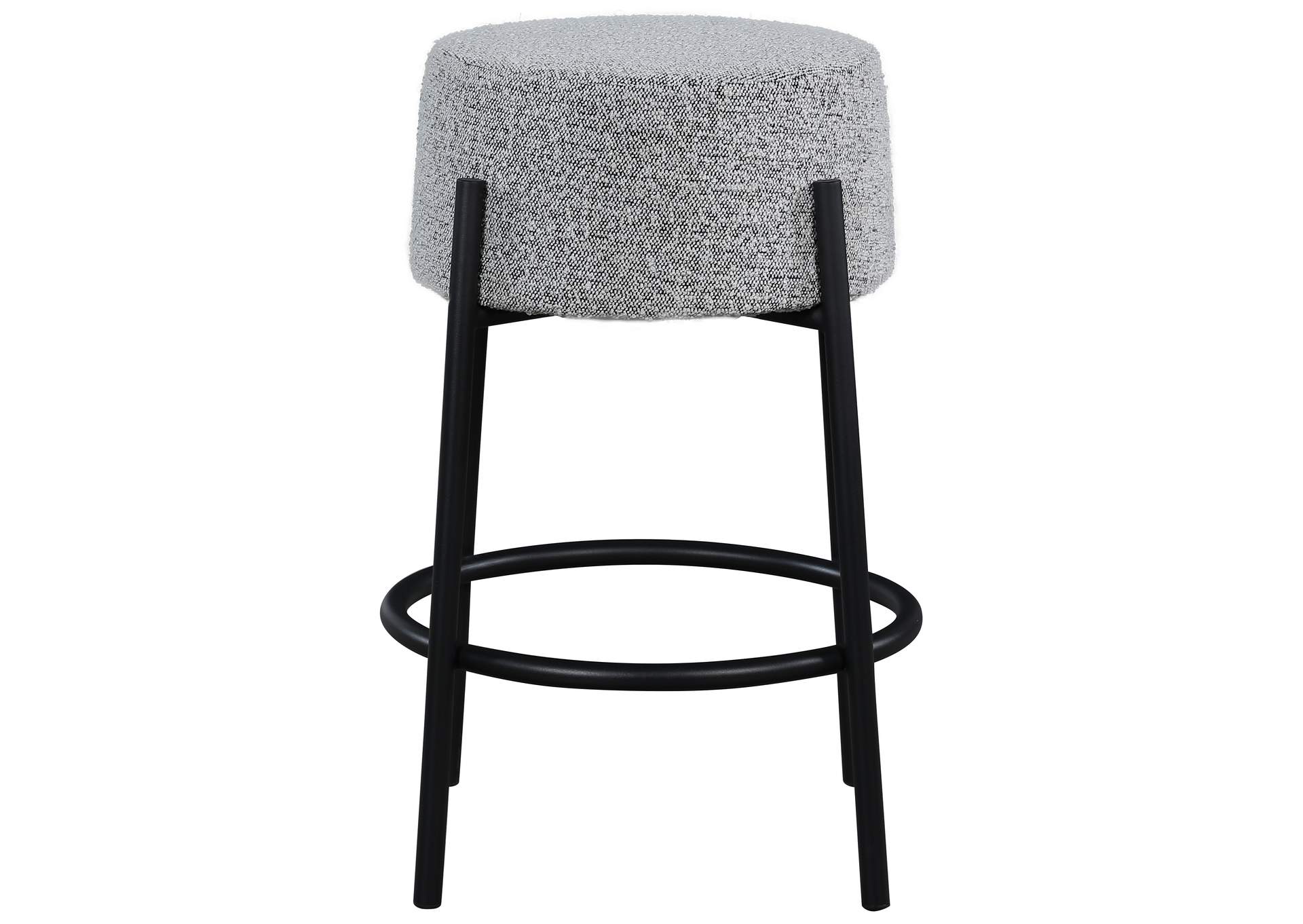 Avalon Grey Boucle Fabric Counter Stool,Meridian Furniture