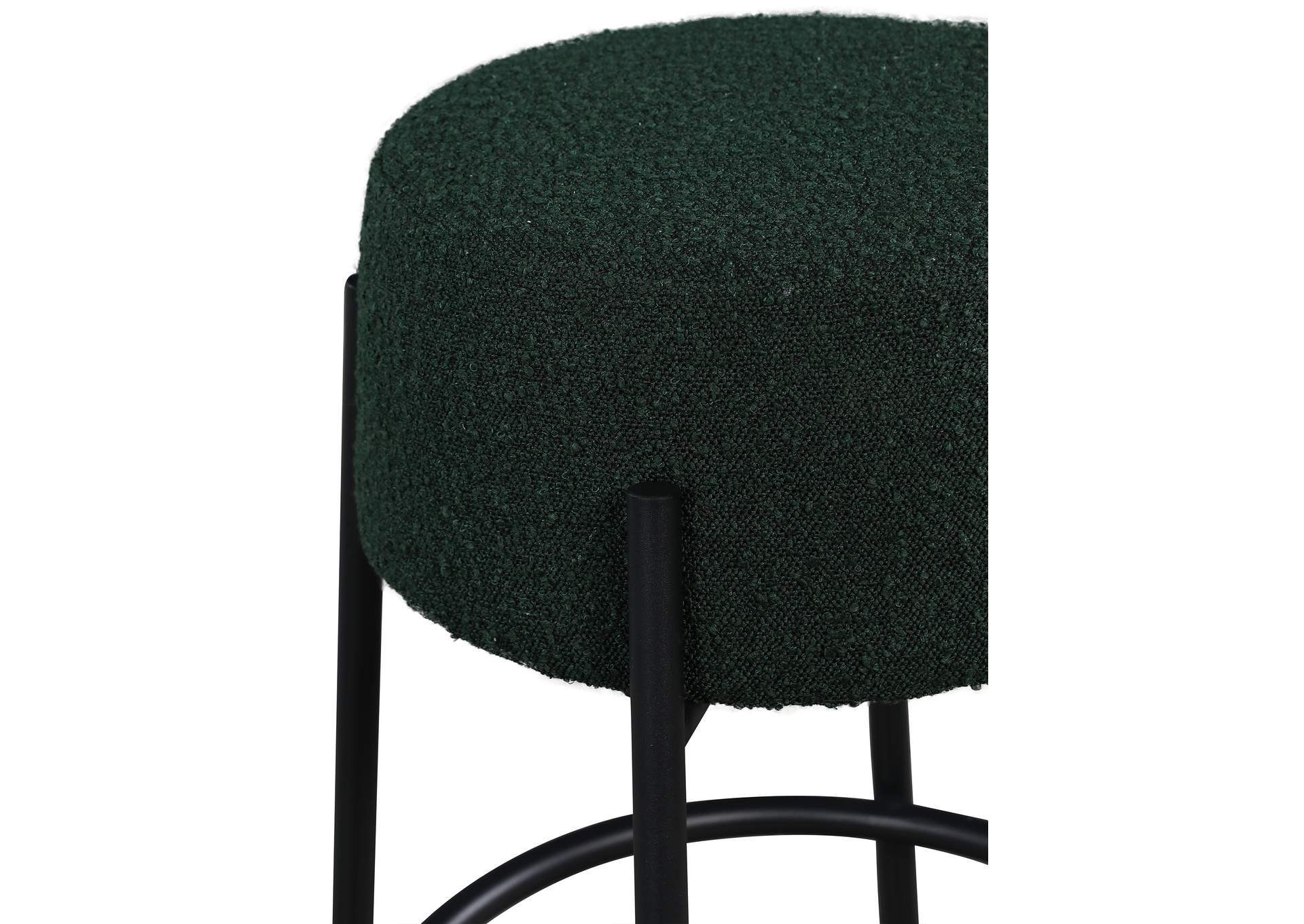 Avalon Green Boucle Fabric Bar Stool,Meridian Furniture