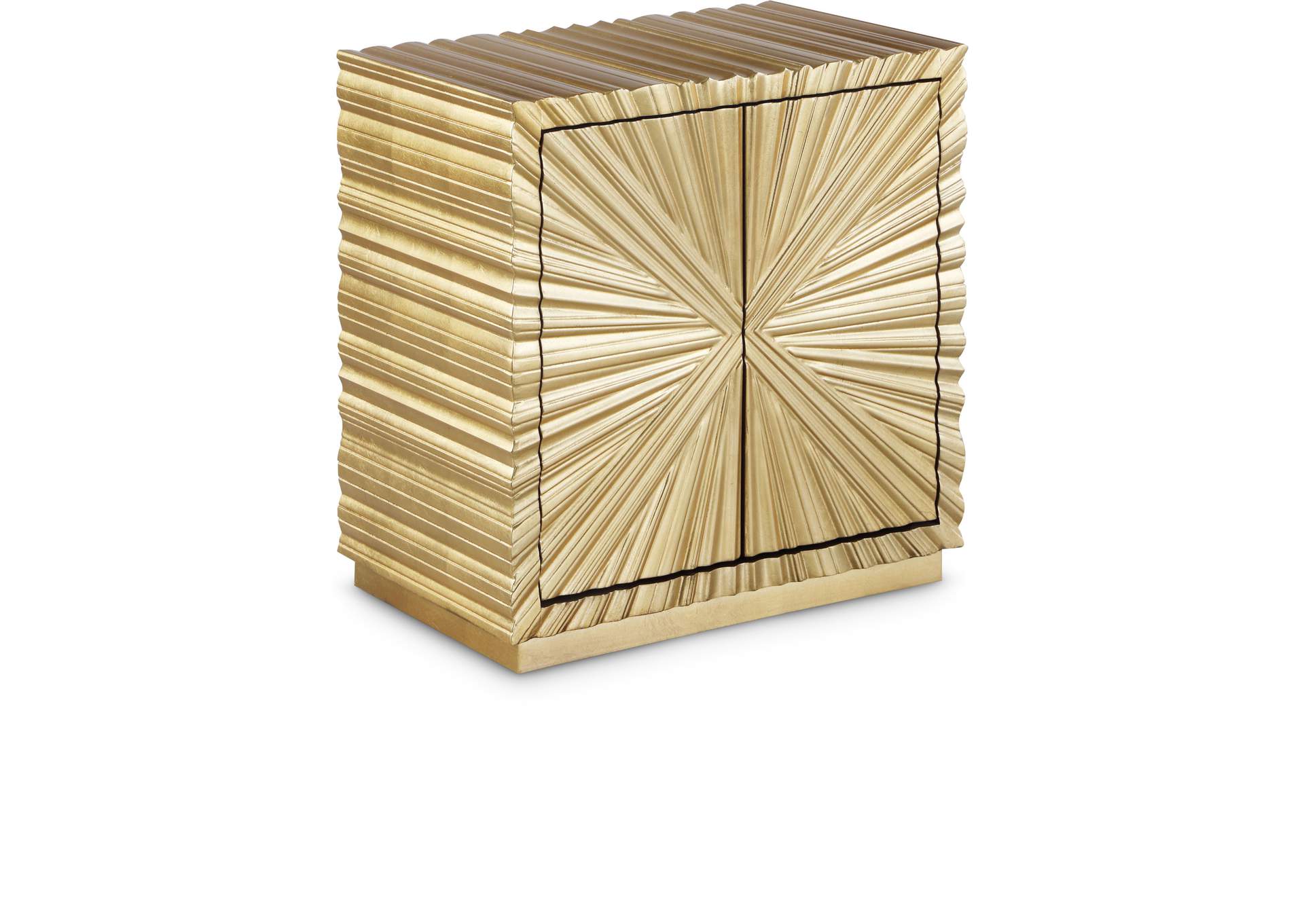 Golda Gold Side Table,Meridian Furniture