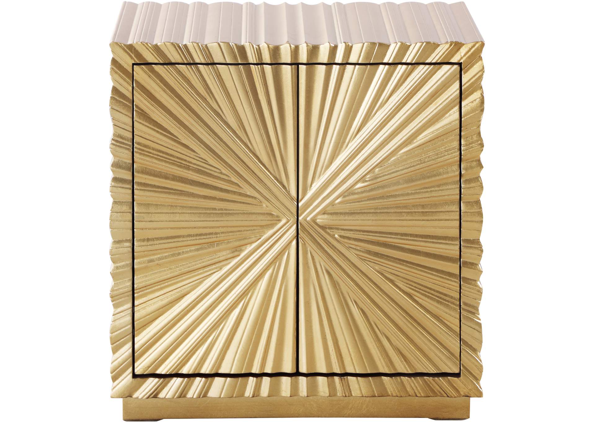 Golda Gold Side Table,Meridian Furniture