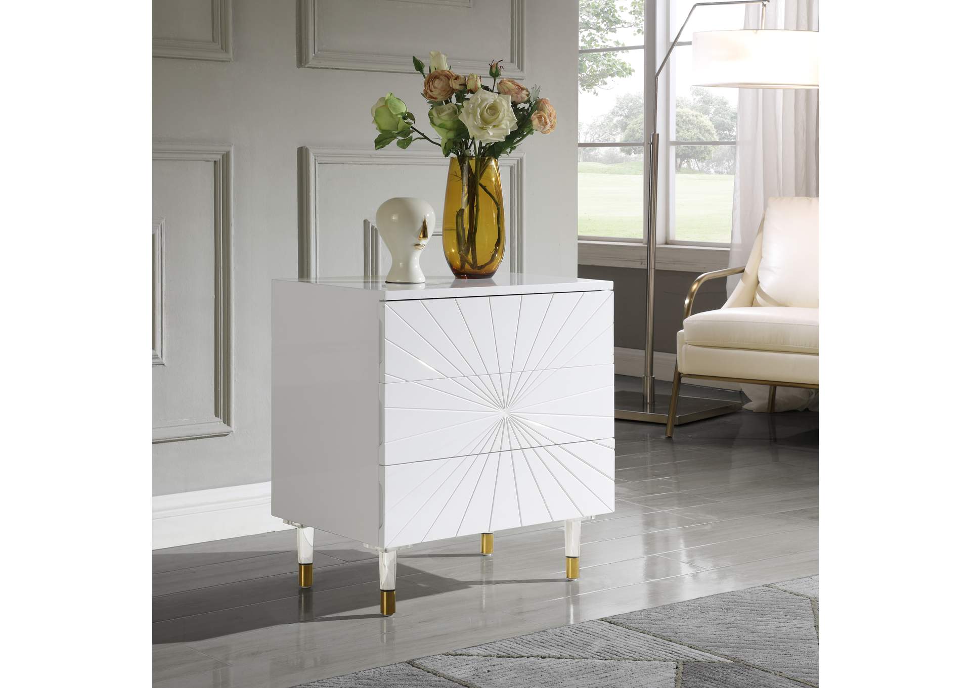 Starburst Side Table,Meridian Furniture