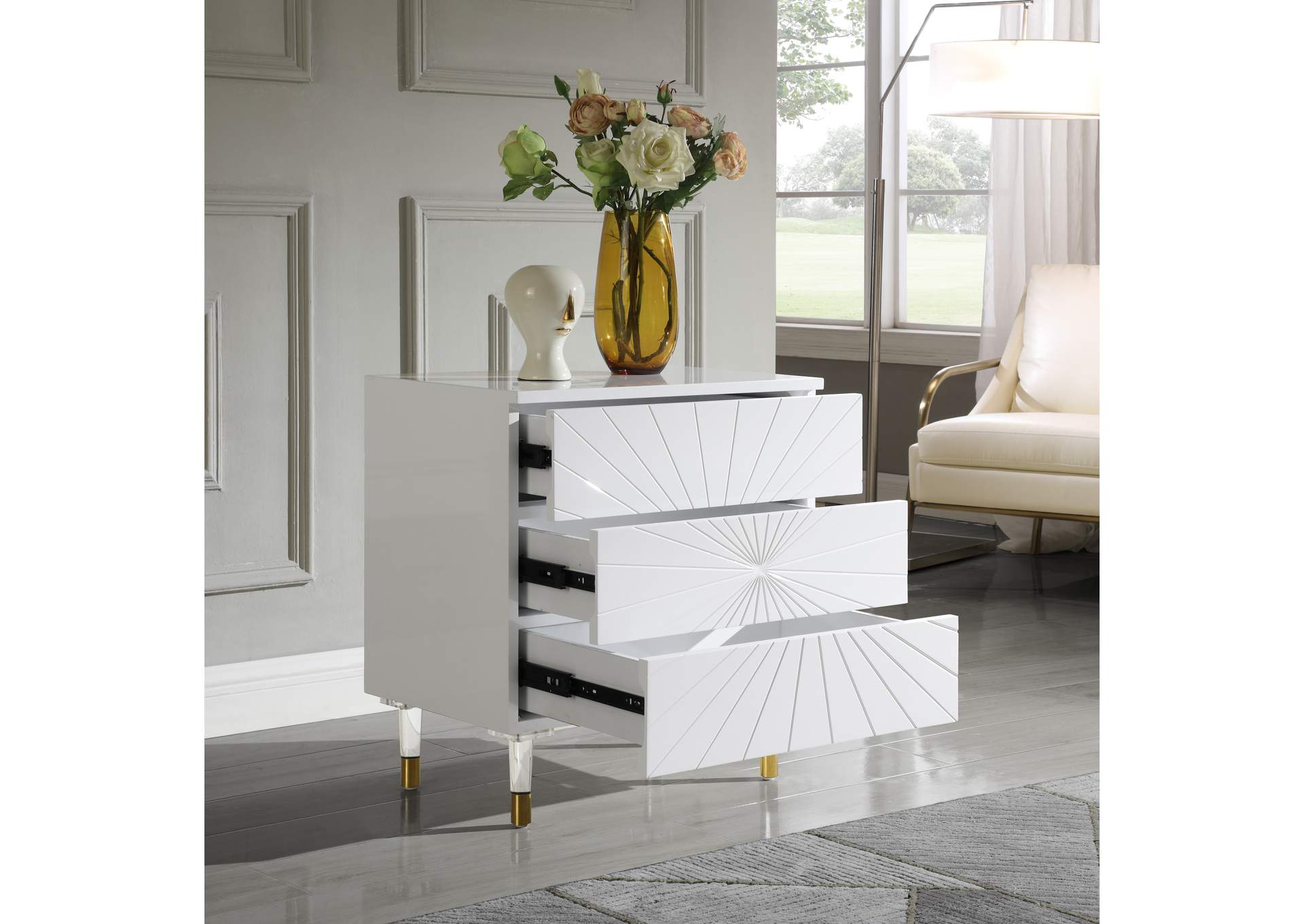 Starburst Side Table,Meridian Furniture