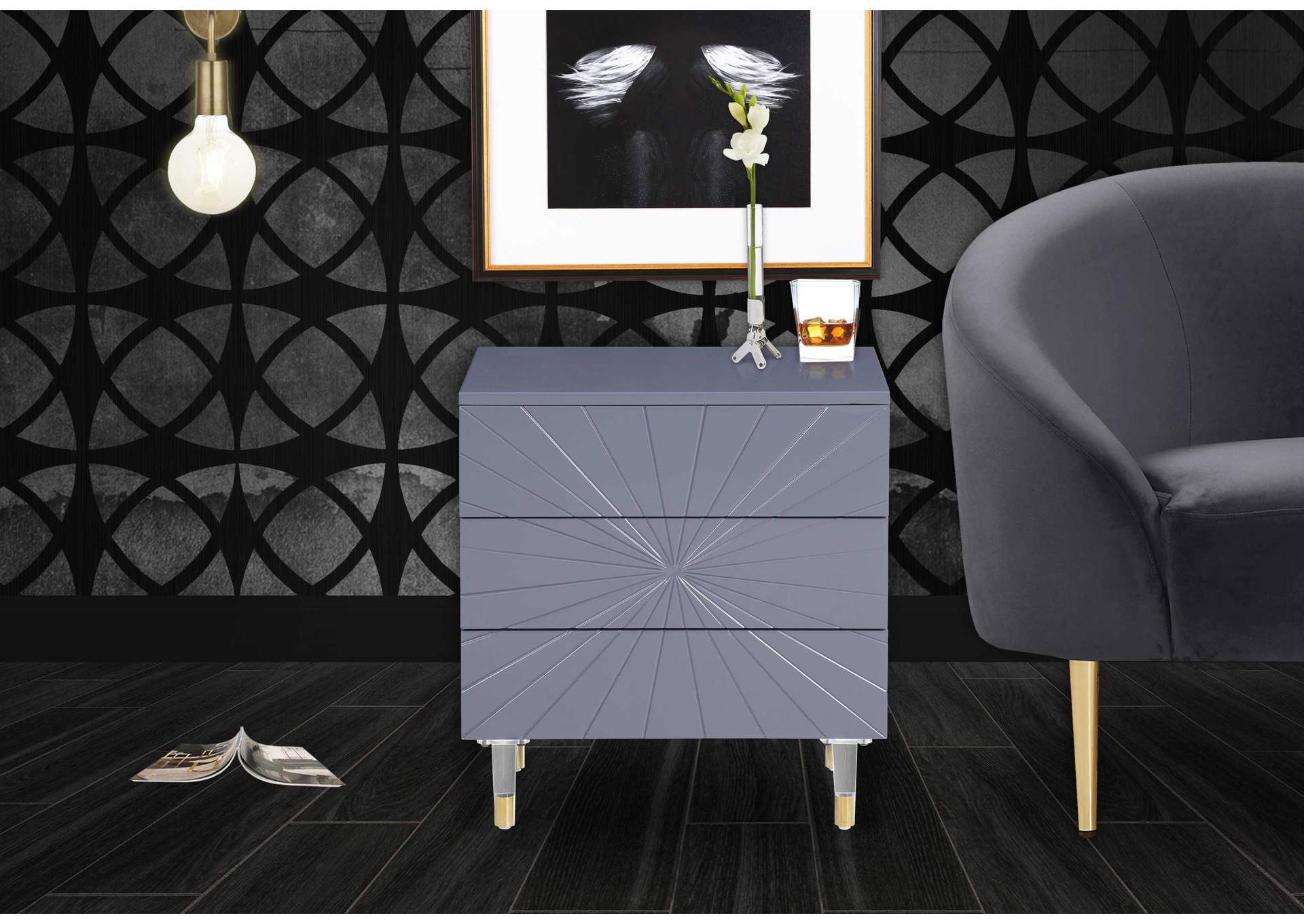 Starburst Side Table,Meridian Furniture