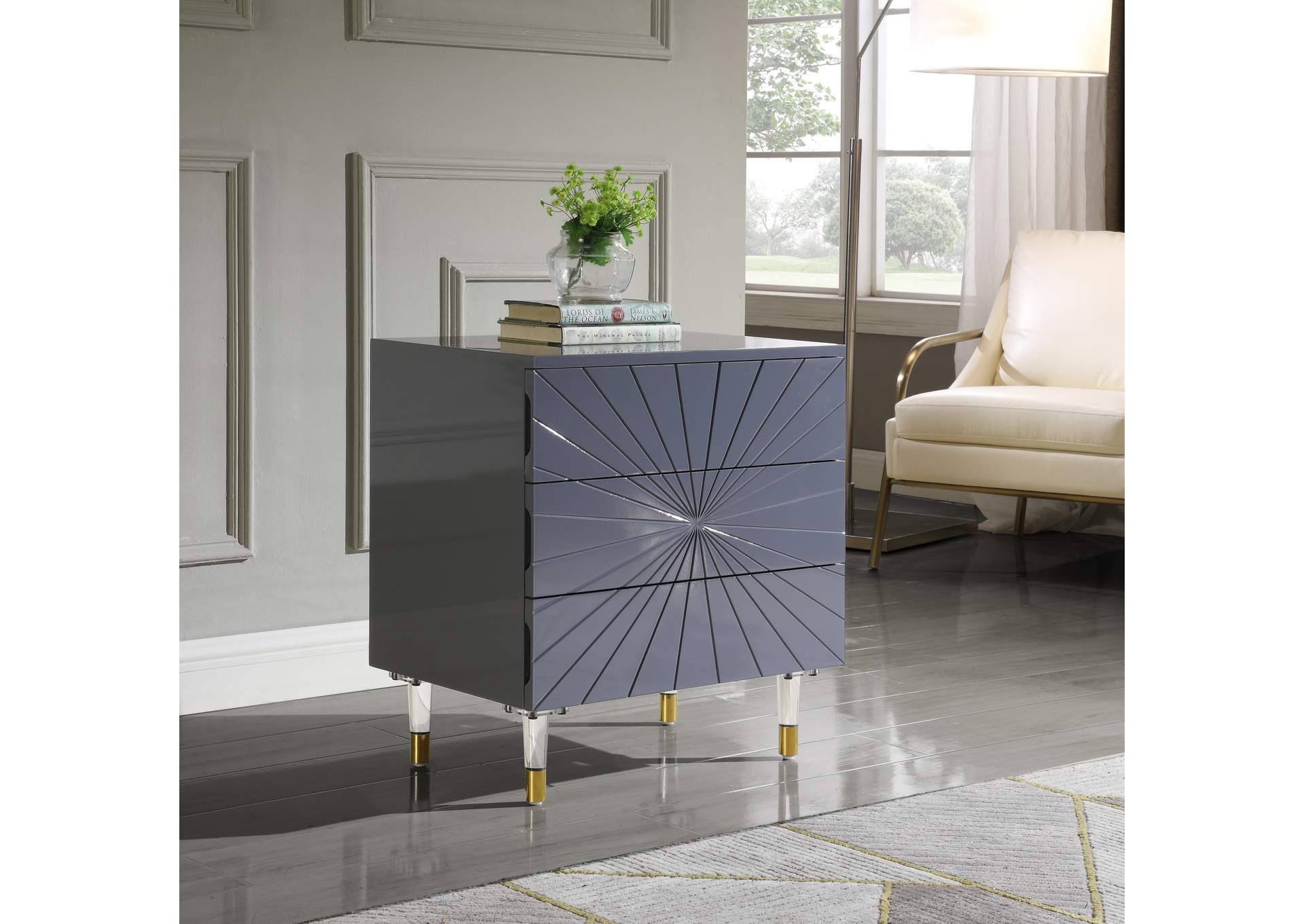 Starburst Side Table,Meridian Furniture