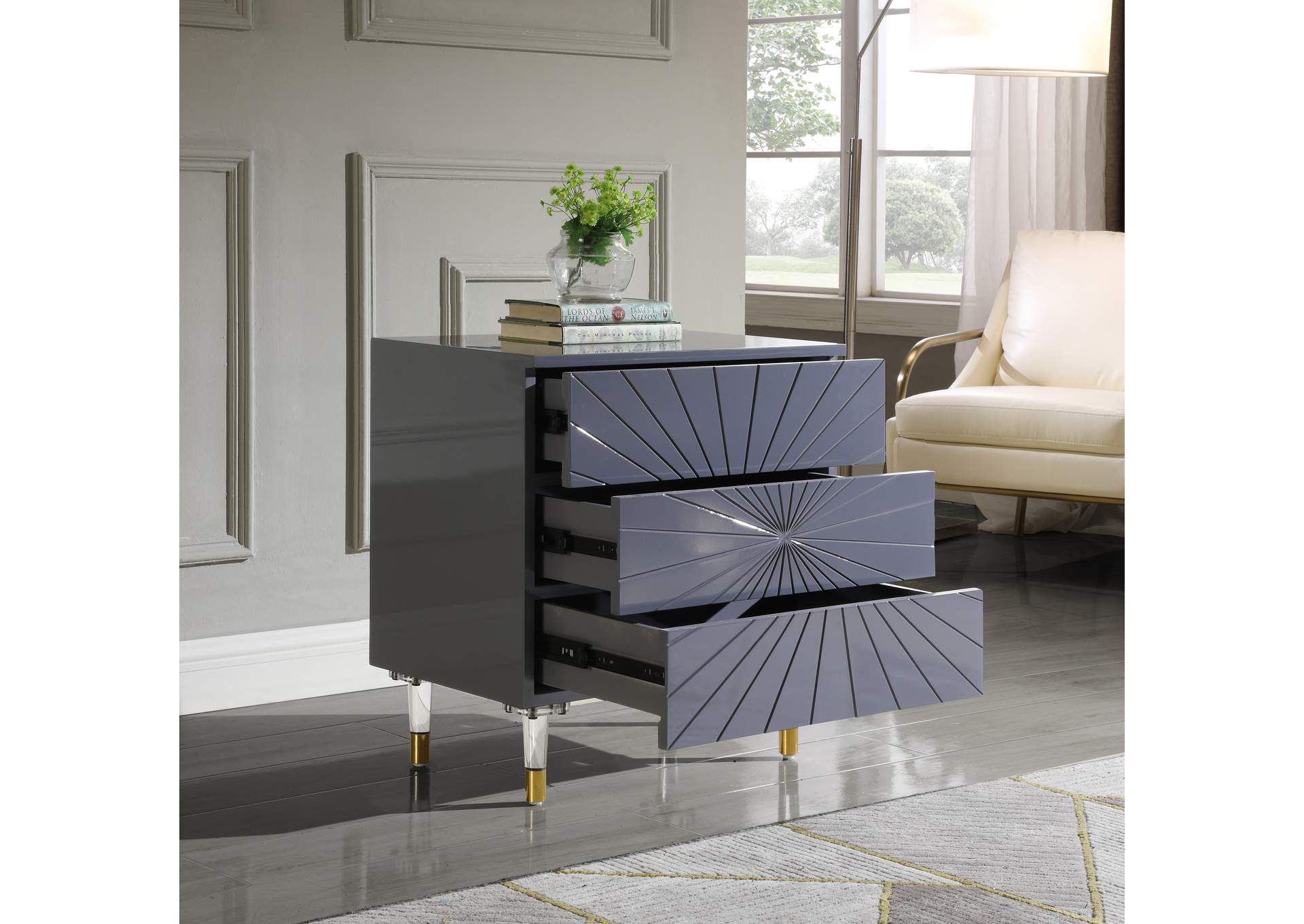 Starburst Side Table,Meridian Furniture