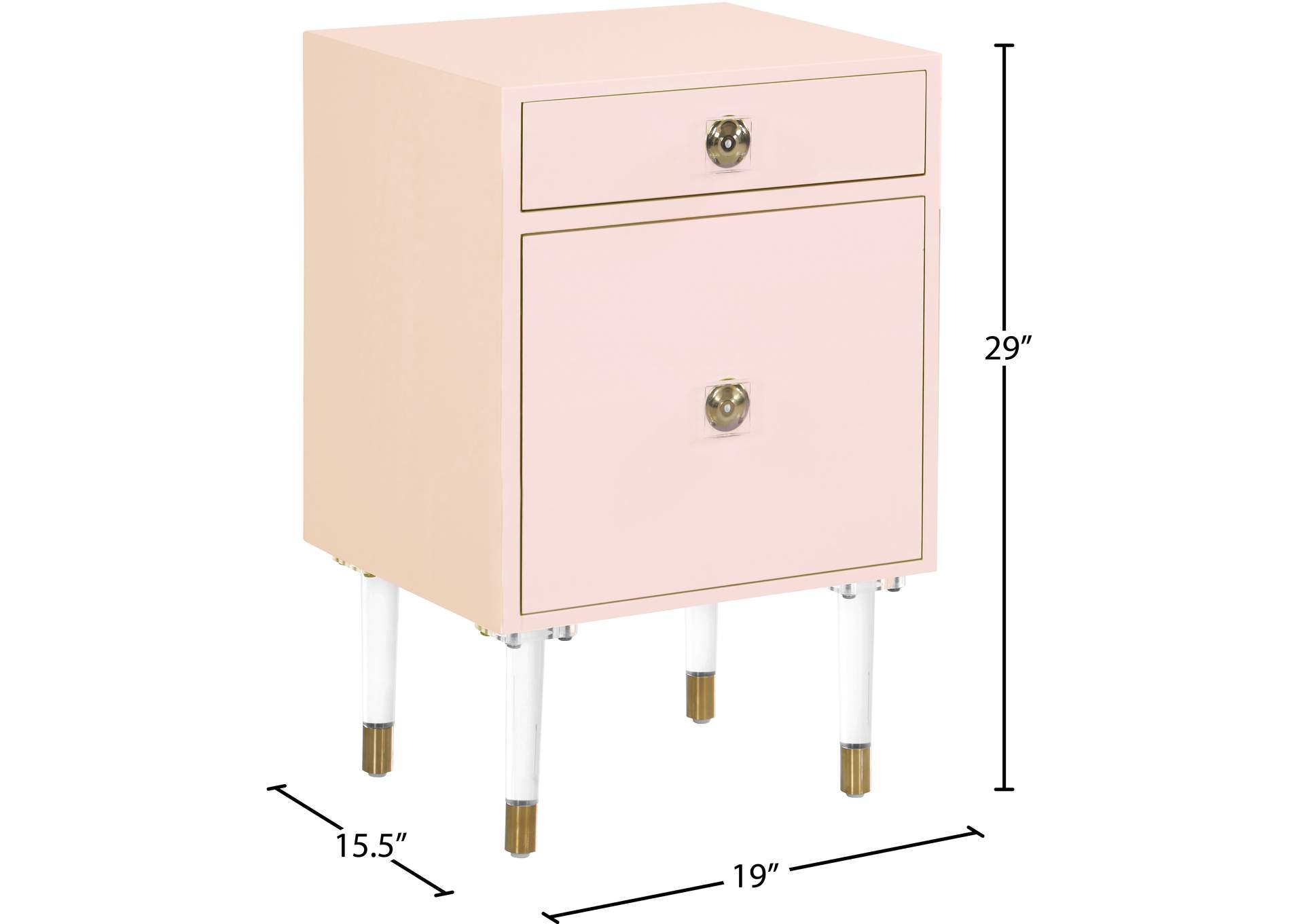 Lia Side Table,Meridian Furniture