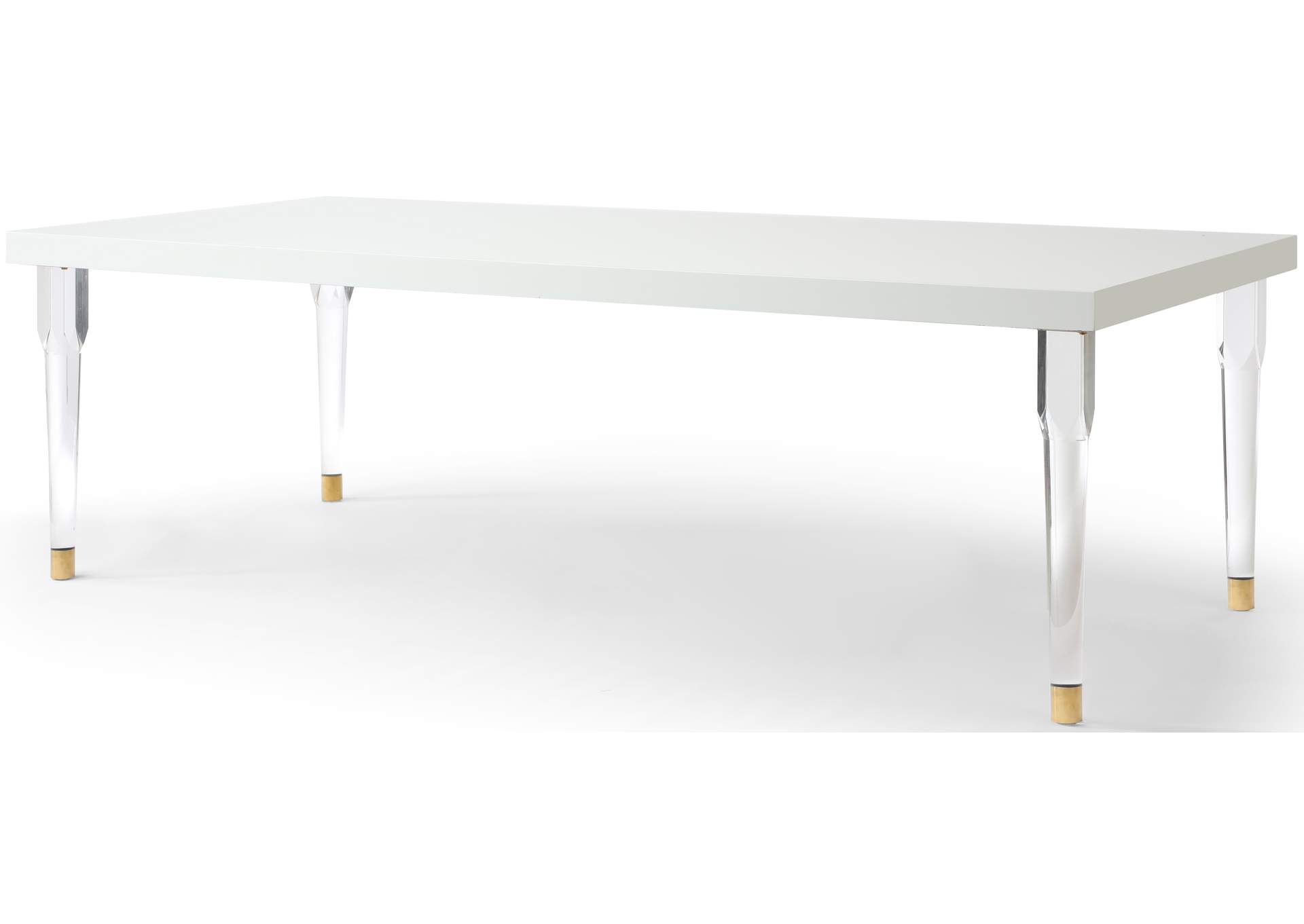 Bethany White Dining Table,Meridian Furniture