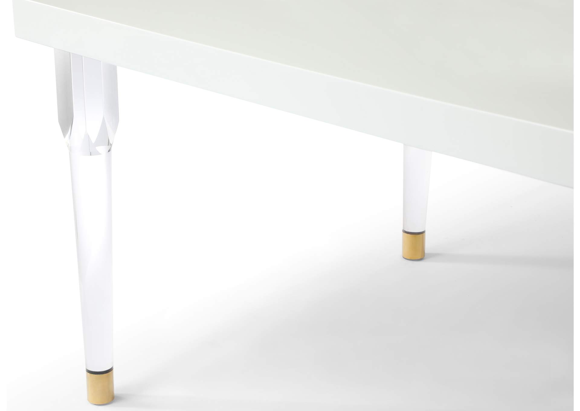 Bethany White Dining Table,Meridian Furniture