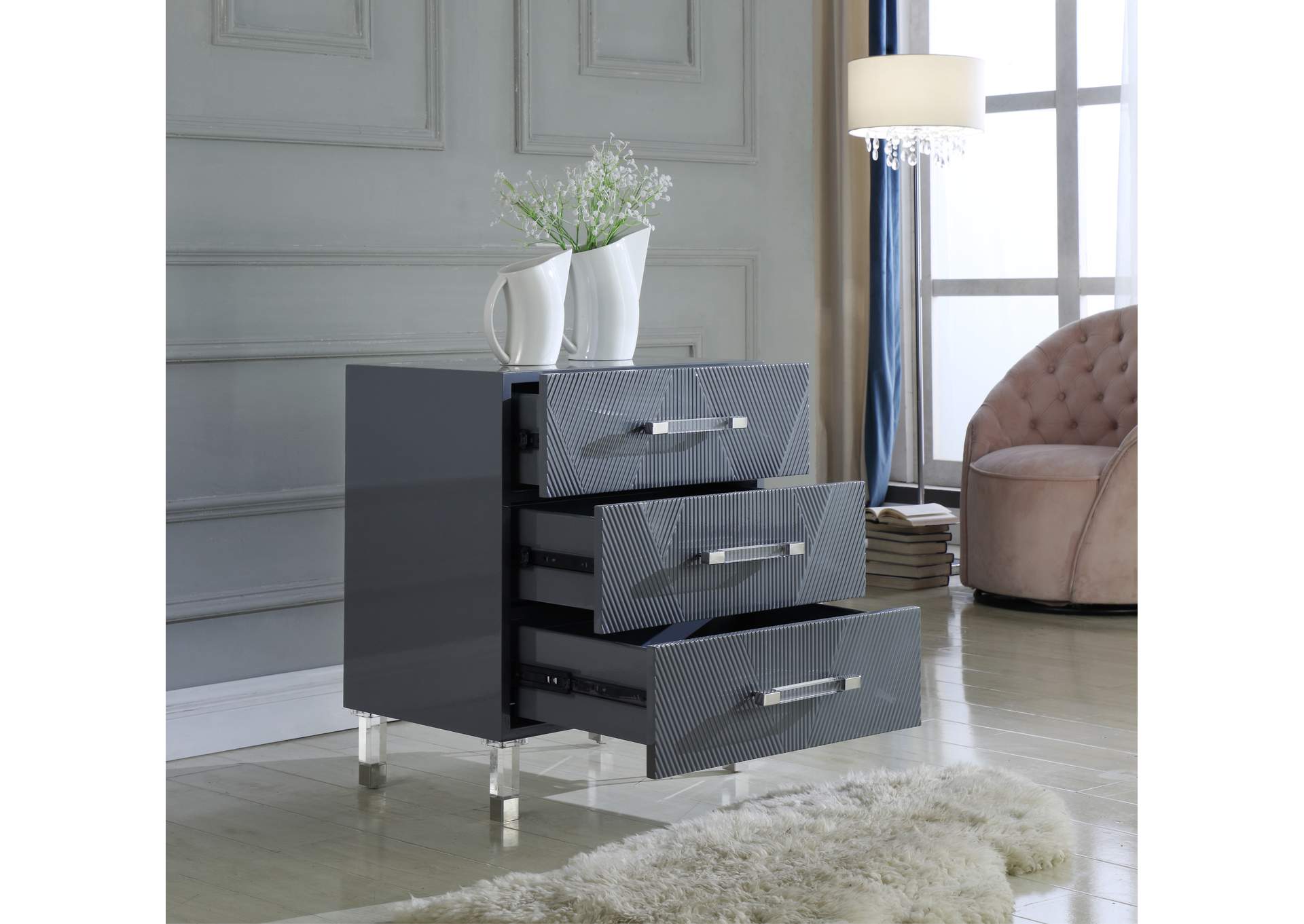 Anastasia Side Table,Meridian Furniture