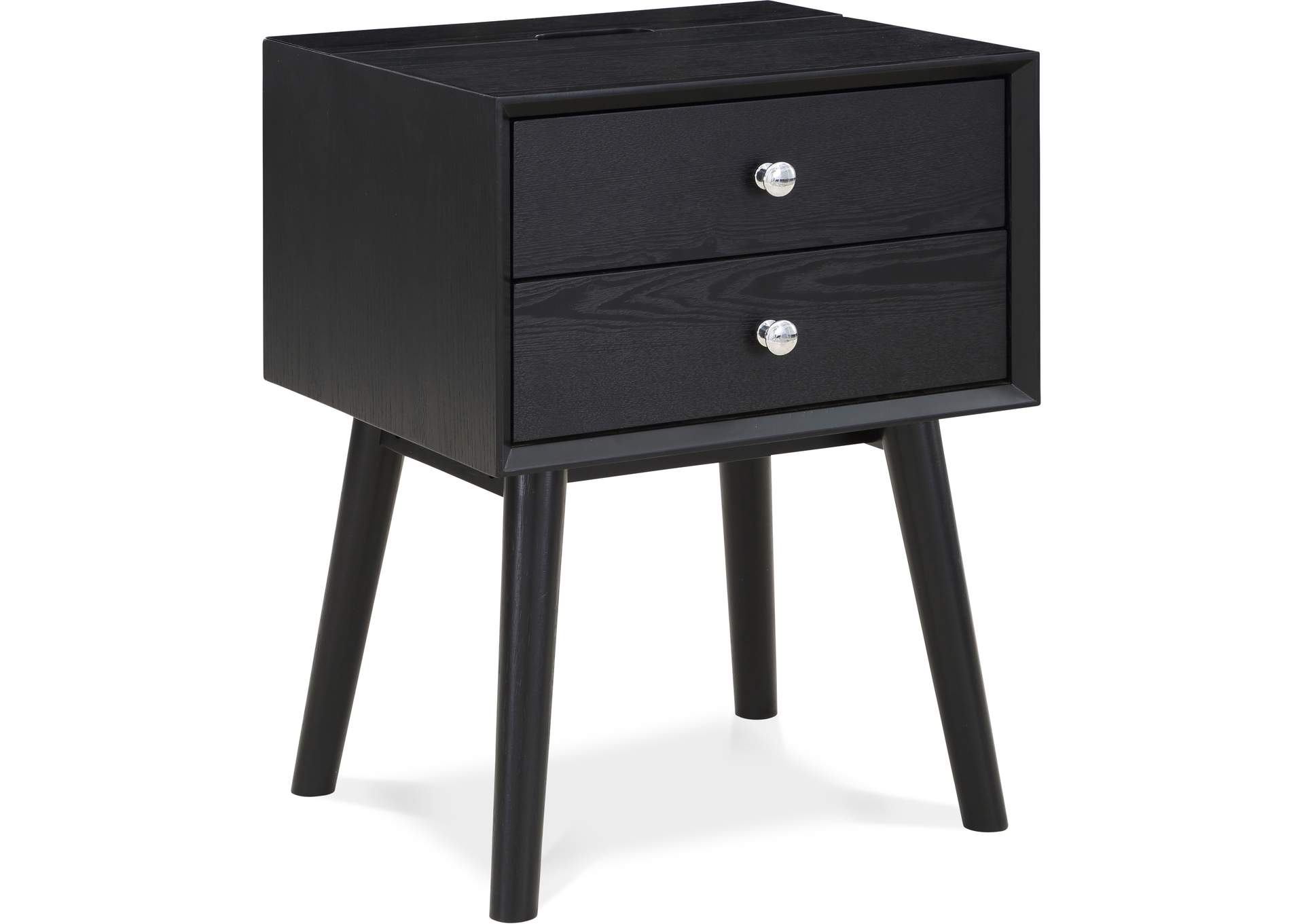 Teddy Black Night Stand,Meridian Furniture