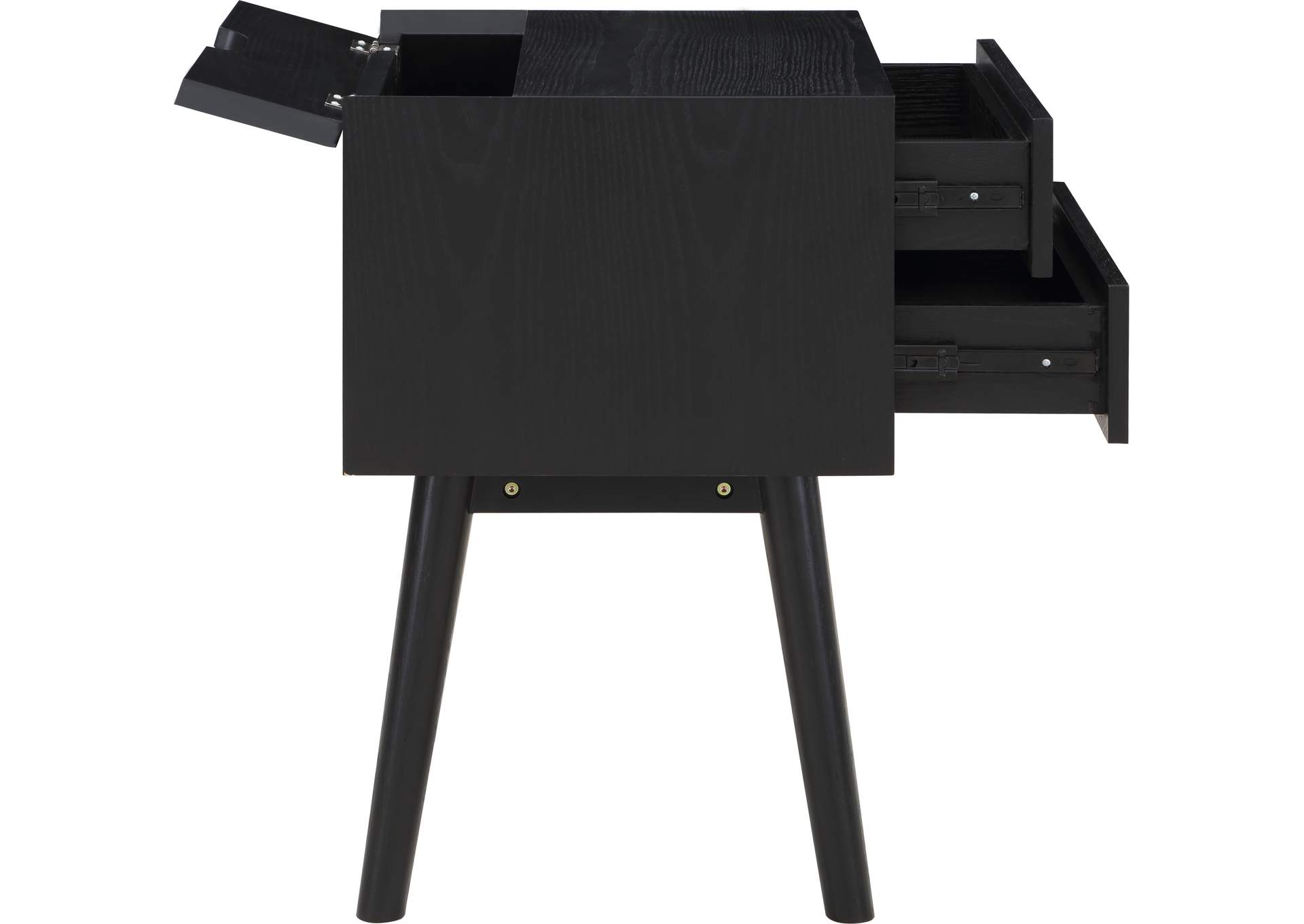 Teddy Black Night Stand,Meridian Furniture