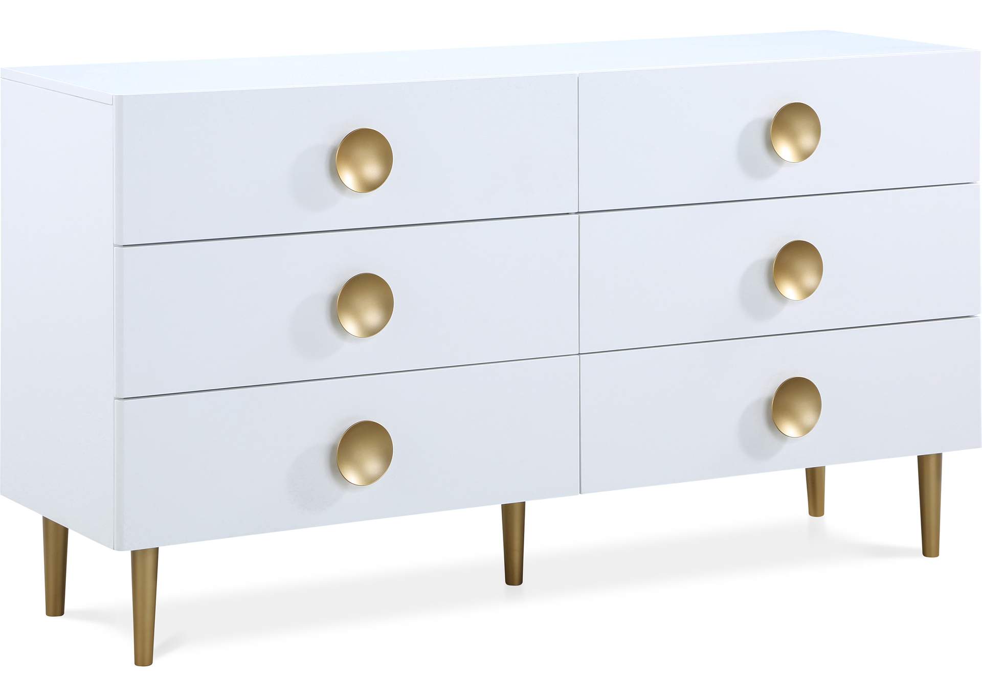 Zayne White Dresser,Meridian Furniture