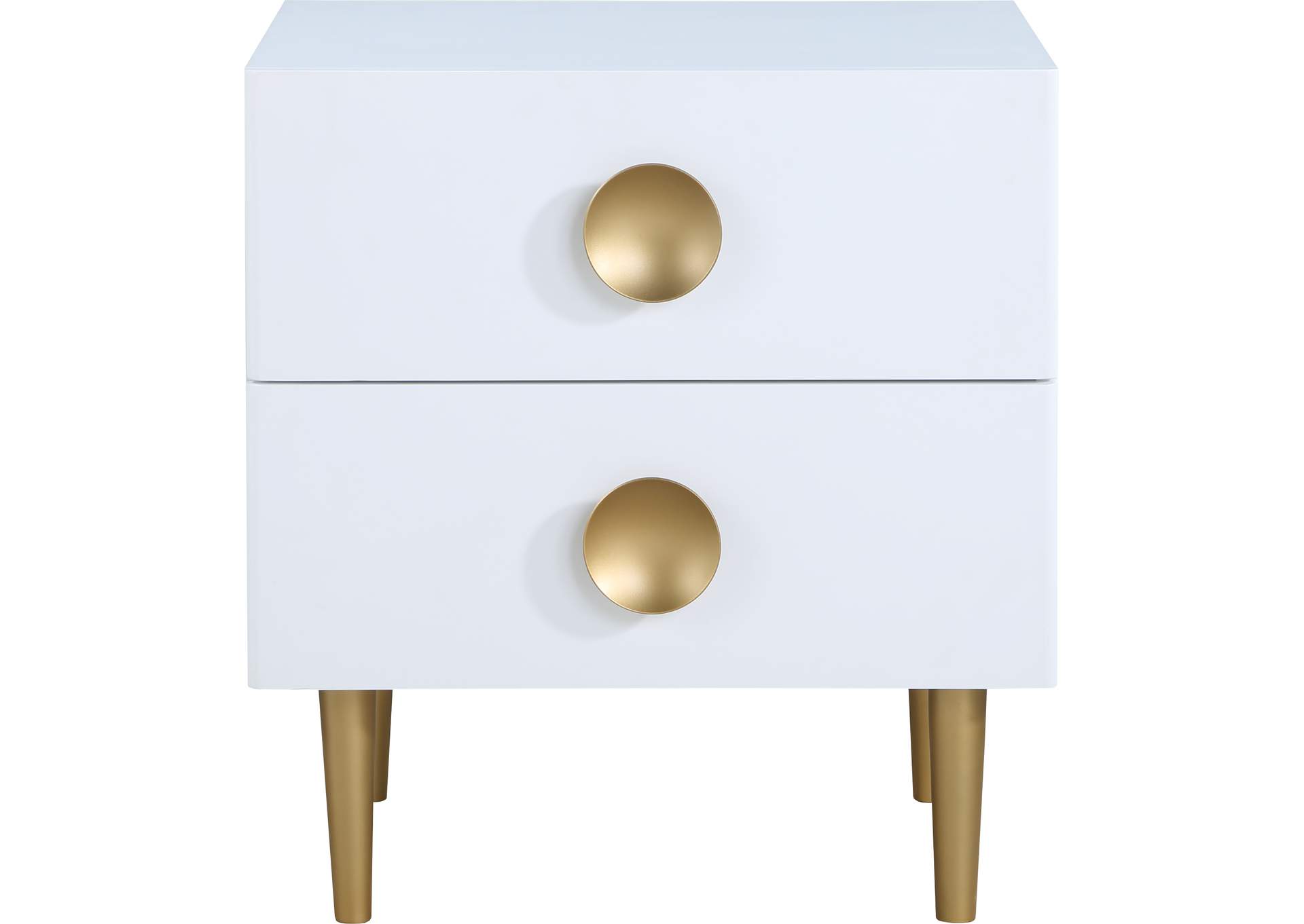 Zayne White Night Stand,Meridian Furniture