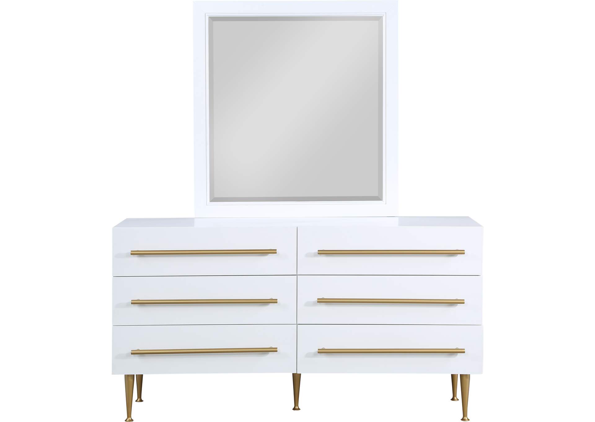 Marisol White Dresser,Meridian Furniture