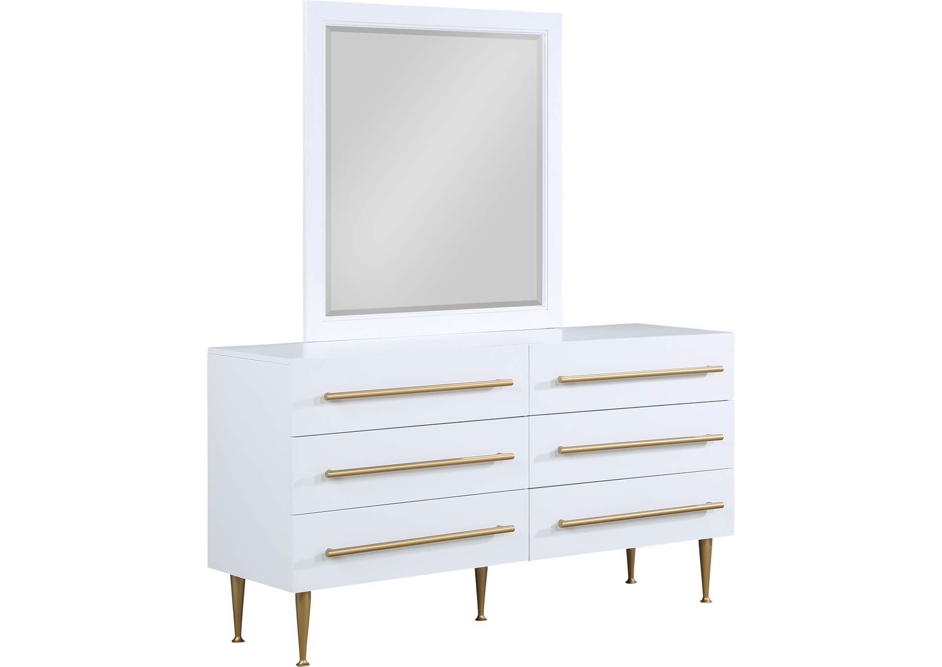 Marisol White Dresser,Meridian Furniture