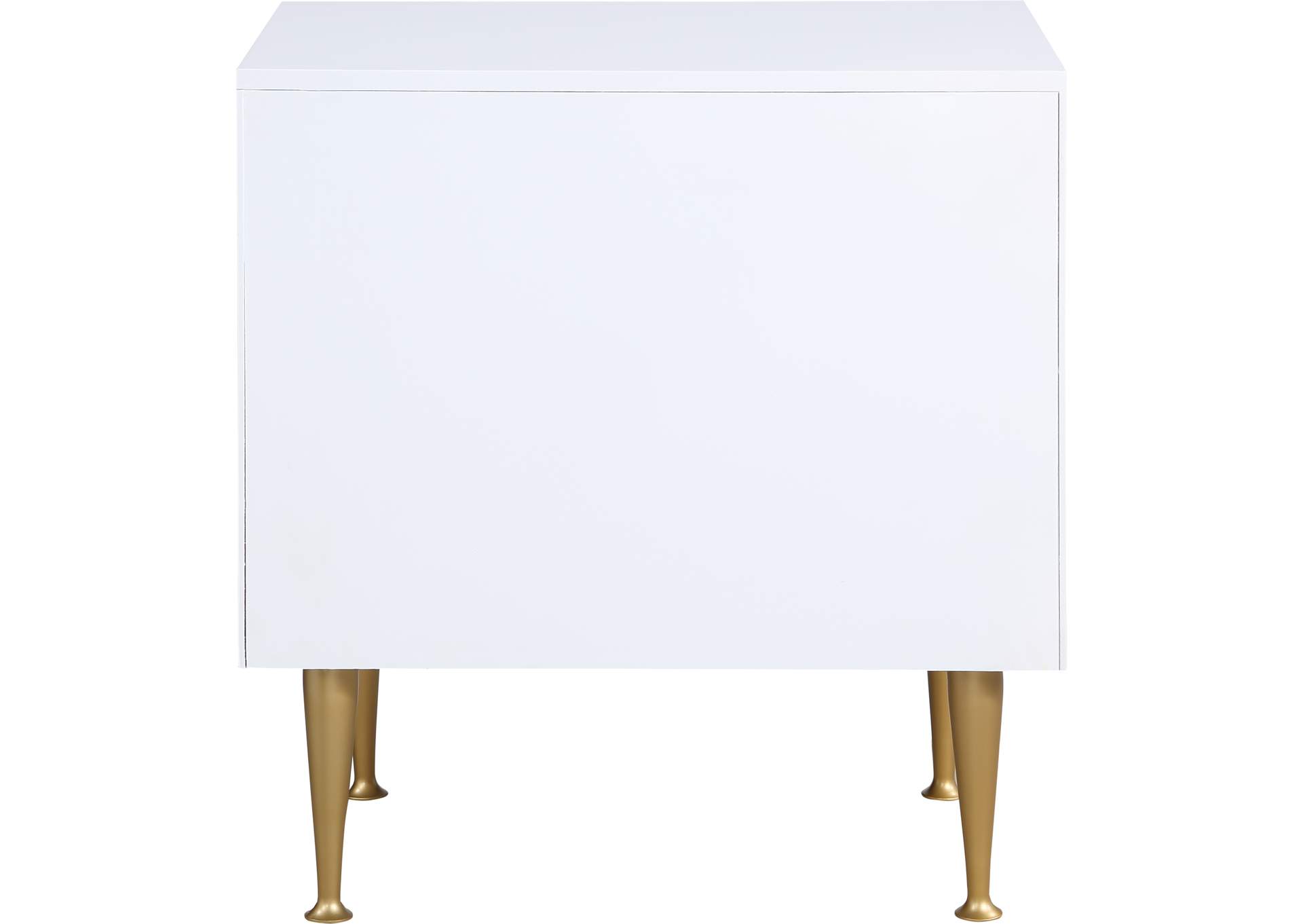 Marisol White Night Stand,Meridian Furniture